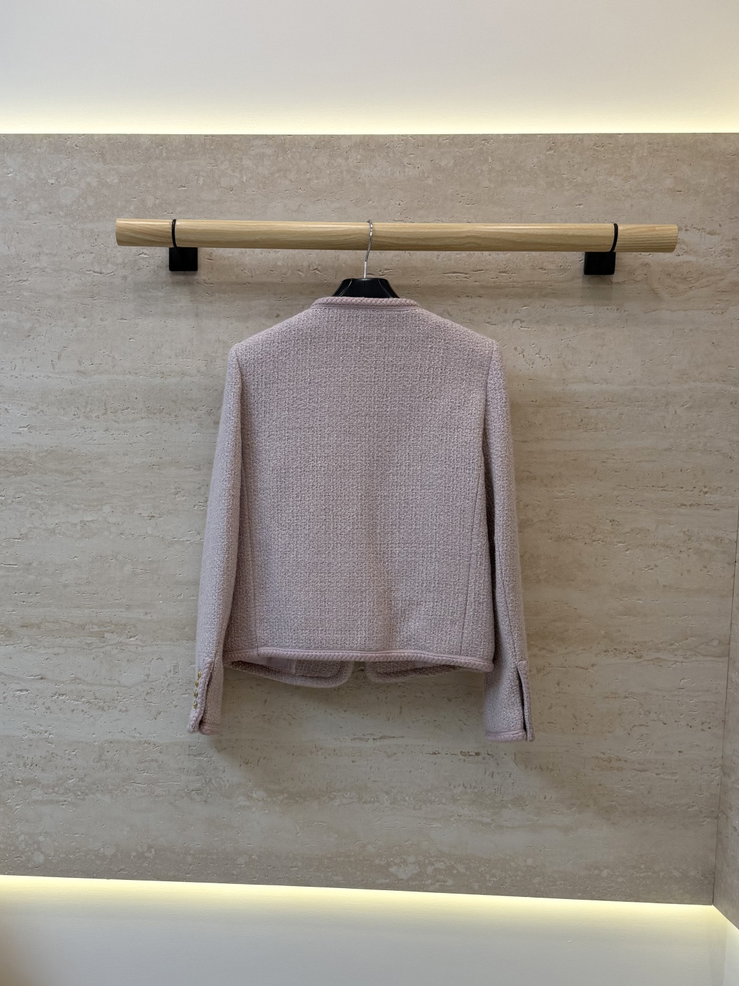 XZ0199#新款外套⚠️🌾 Celine 金扣 47% 羊毛 长袖毛呢外套 蓝色 粉色 36-42 