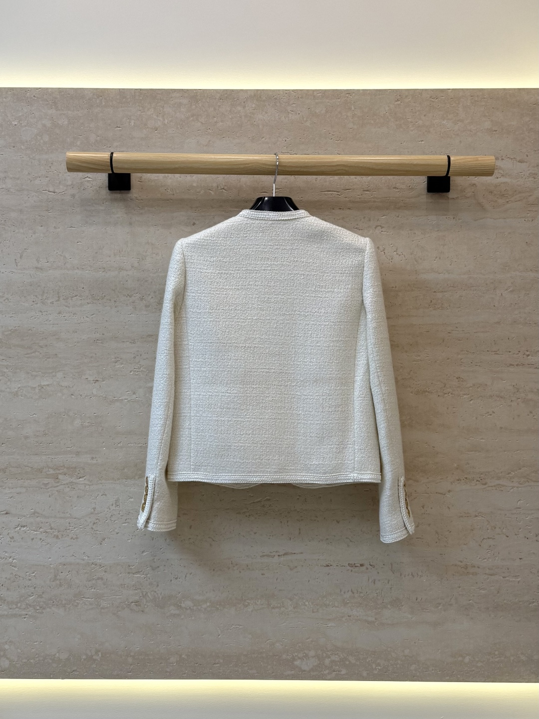 XZ0198#新款外套⚠️🌾 Celine 金扣 40% 羊毛 长袖毛呢外套 黑色 米白色  36-42 