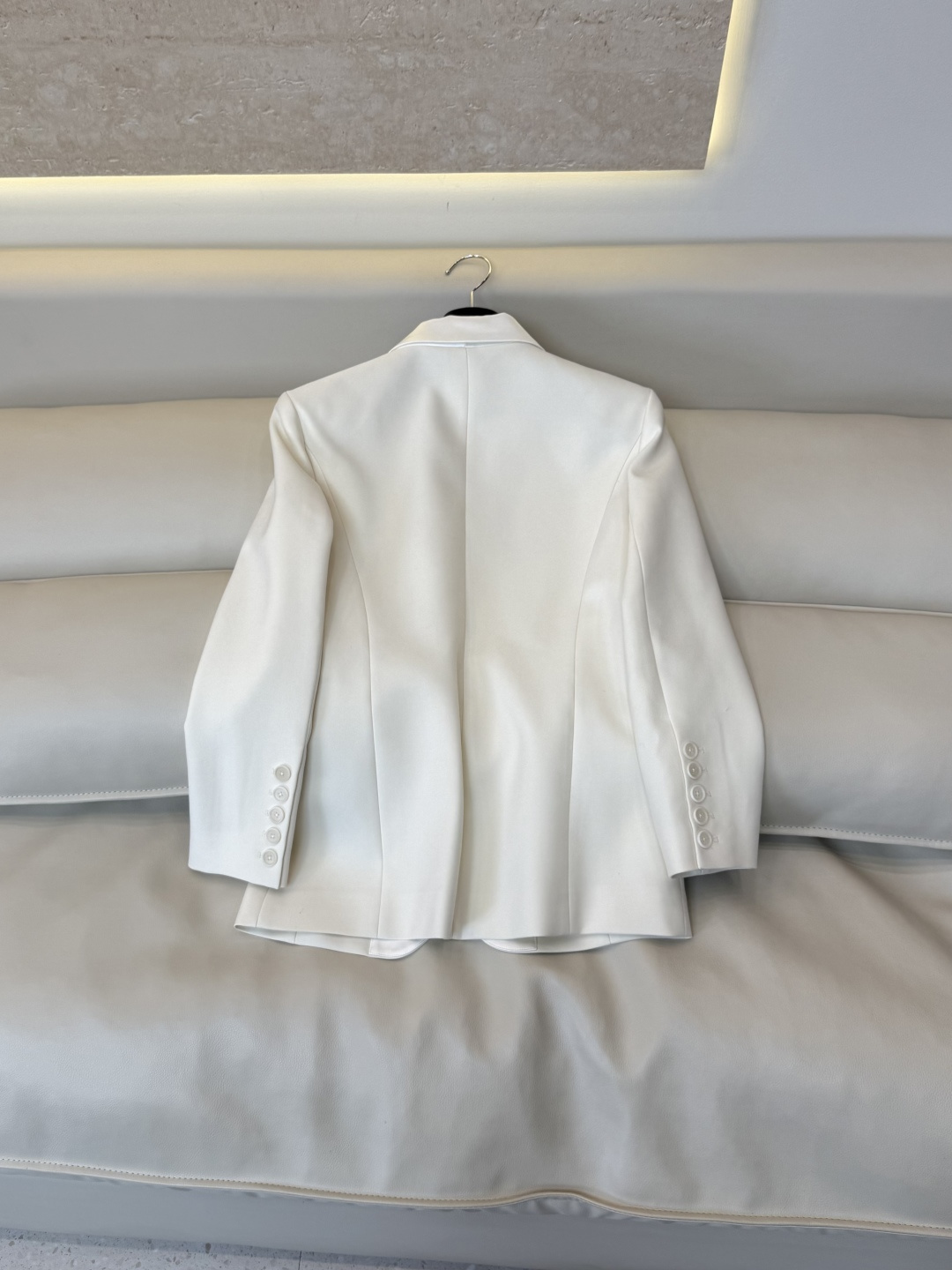 XZ0196#新款外套⚠️🌾 范思哲 秋冬新款 15%羊毛 长袖 外套 米白色 36-42