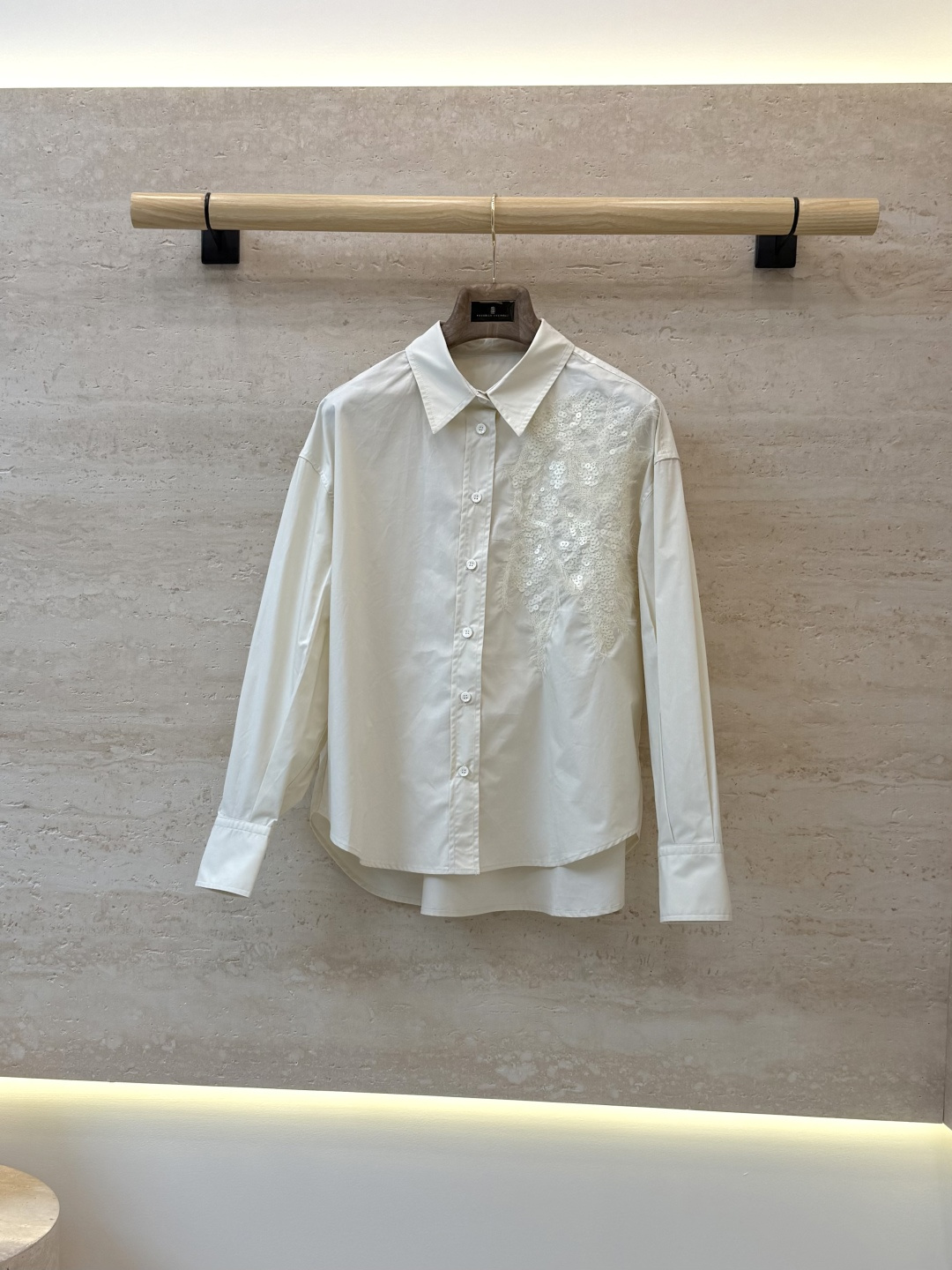 LLS024#新款衬衫⚠️🌾 BC 重工刺绣珠片花 长袖衬衫 SMLXL