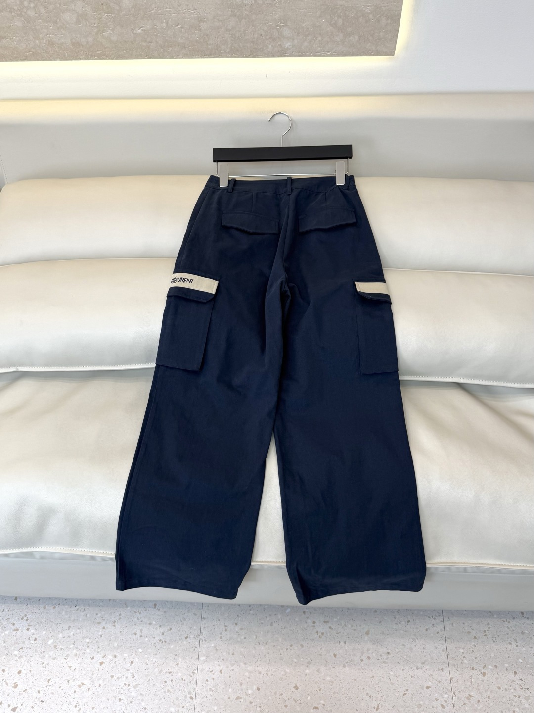 AW0135#新款裤子⚠️工厂特批‼️ YSL 字母 休闲长裤 黑色 卡其色 SML