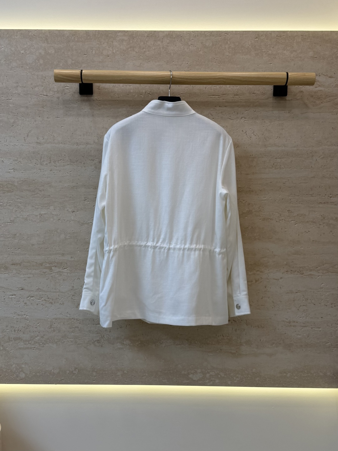 CX0244#新款外套⚠️🌾 PRADA 抽绳设计 天丝麻 外套 白色 SML