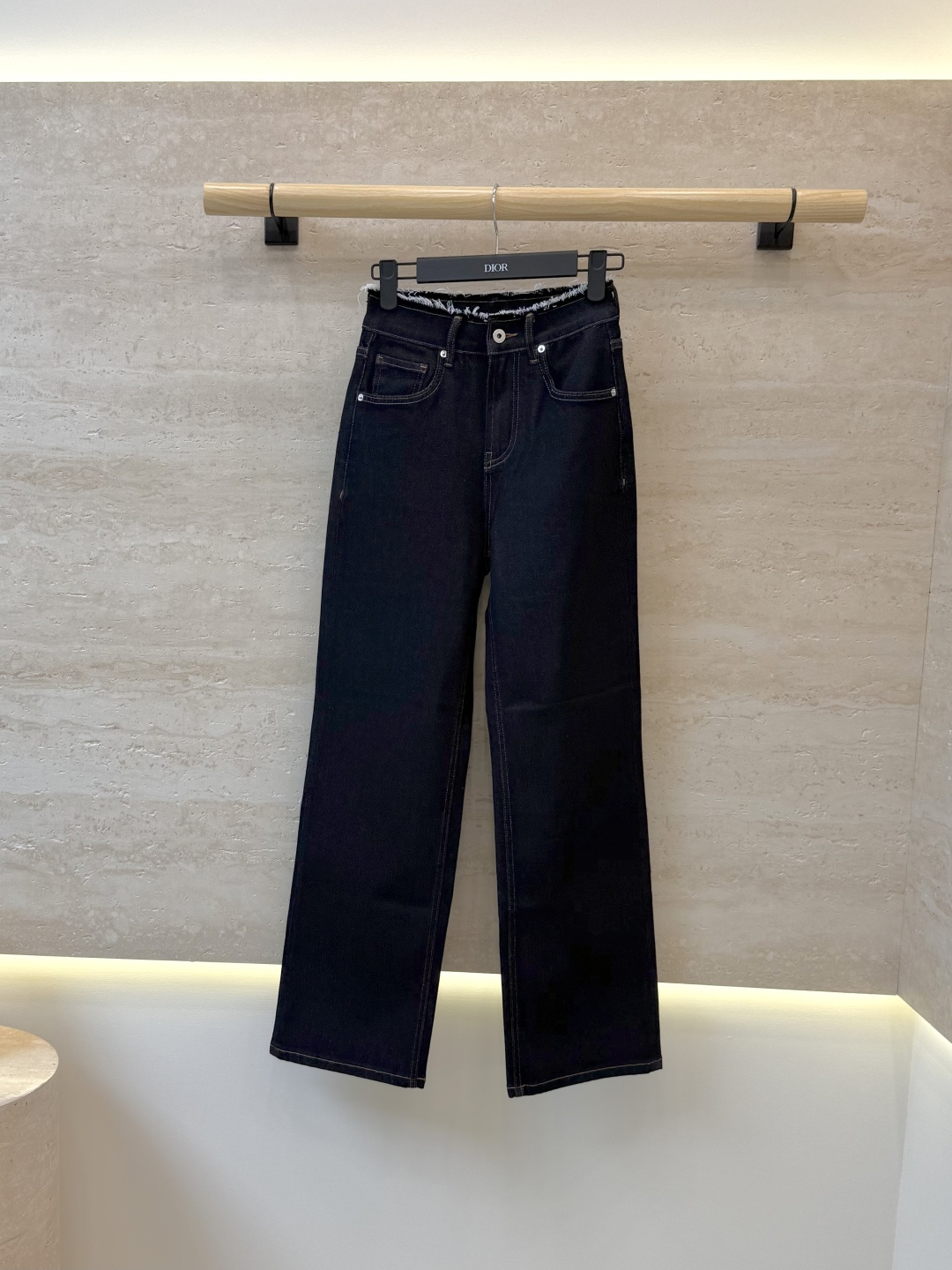 CX0251#新款牛仔裤⚠️工厂特批‼️ dior 极简风 牛仔棉显瘦牛仔裤 深蓝色 26-30码