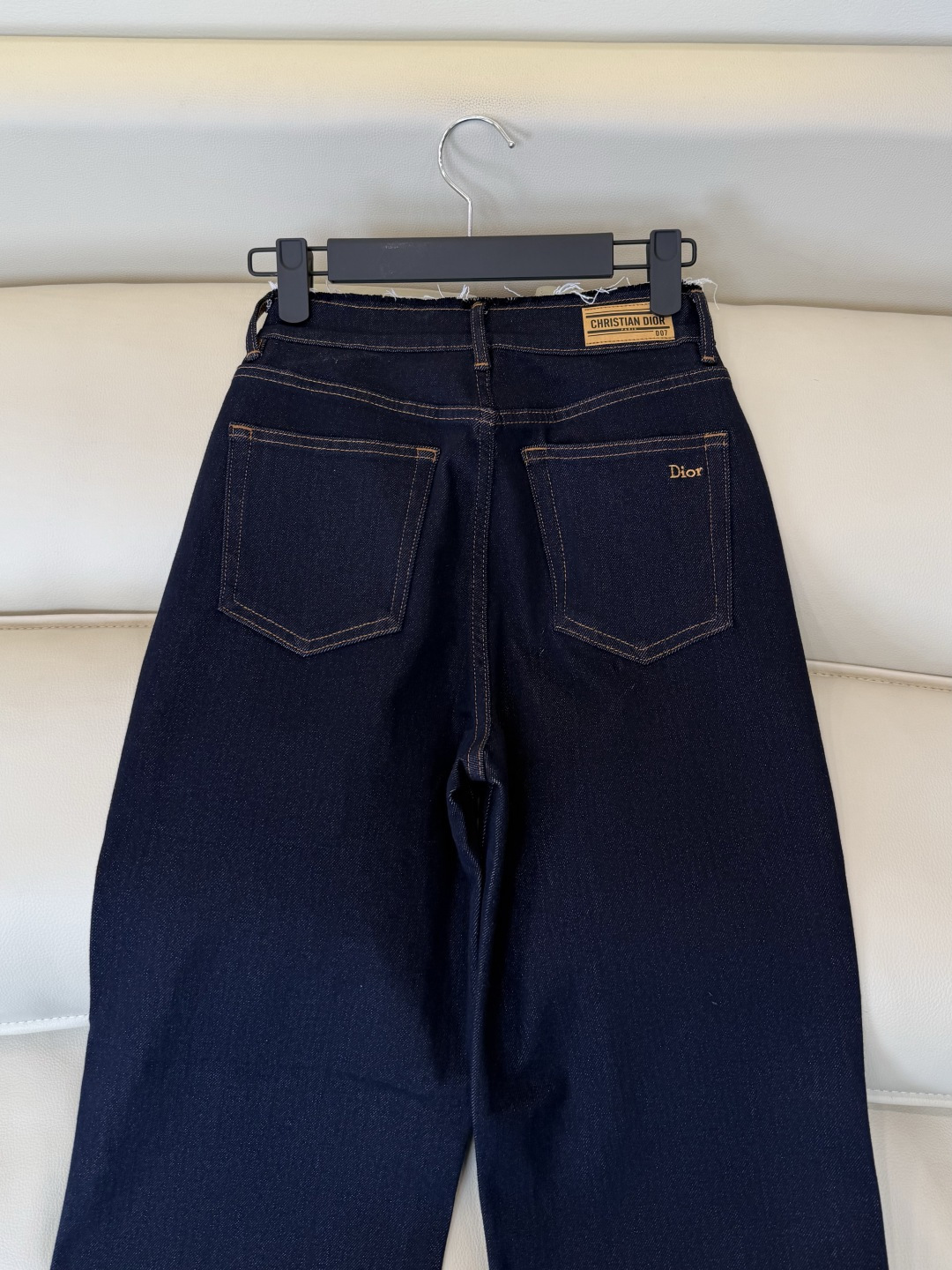 CX0251#新款牛仔裤⚠️工厂特批‼️ dior 极简风 牛仔棉显瘦牛仔裤 深蓝色 26-30码