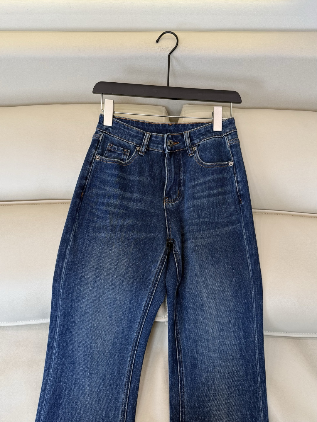 CX0249#新款牛仔裤⚠️工厂特批‼️ loewe 极简风 牛仔棉显瘦牛仔裤 蓝色 26-30码