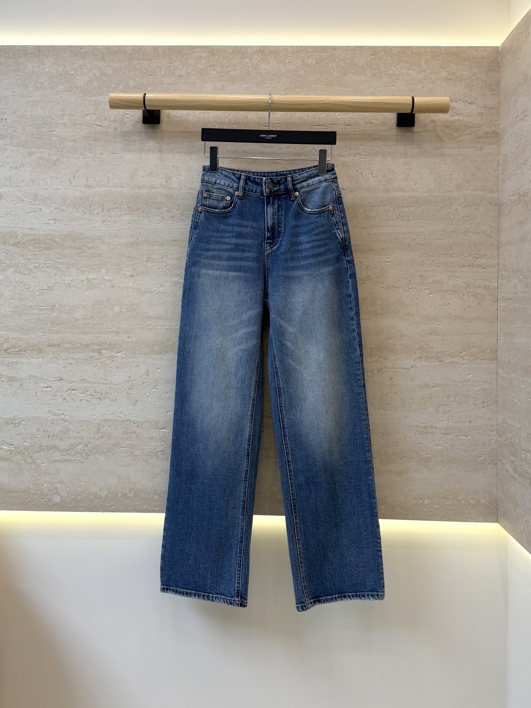 CX0262#新款牛仔裤⚠️工厂特批‼️ YSL 极简风 牛仔棉显瘦牛仔裤  26-30码