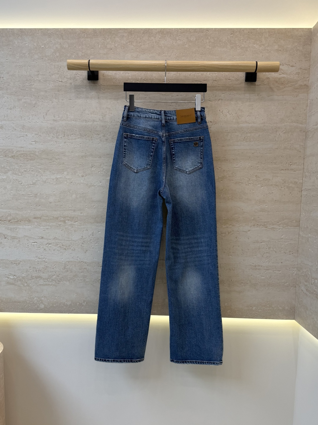 CX0262#新款牛仔裤⚠️工厂特批‼️ YSL 极简风 牛仔棉显瘦牛仔裤  26-30码