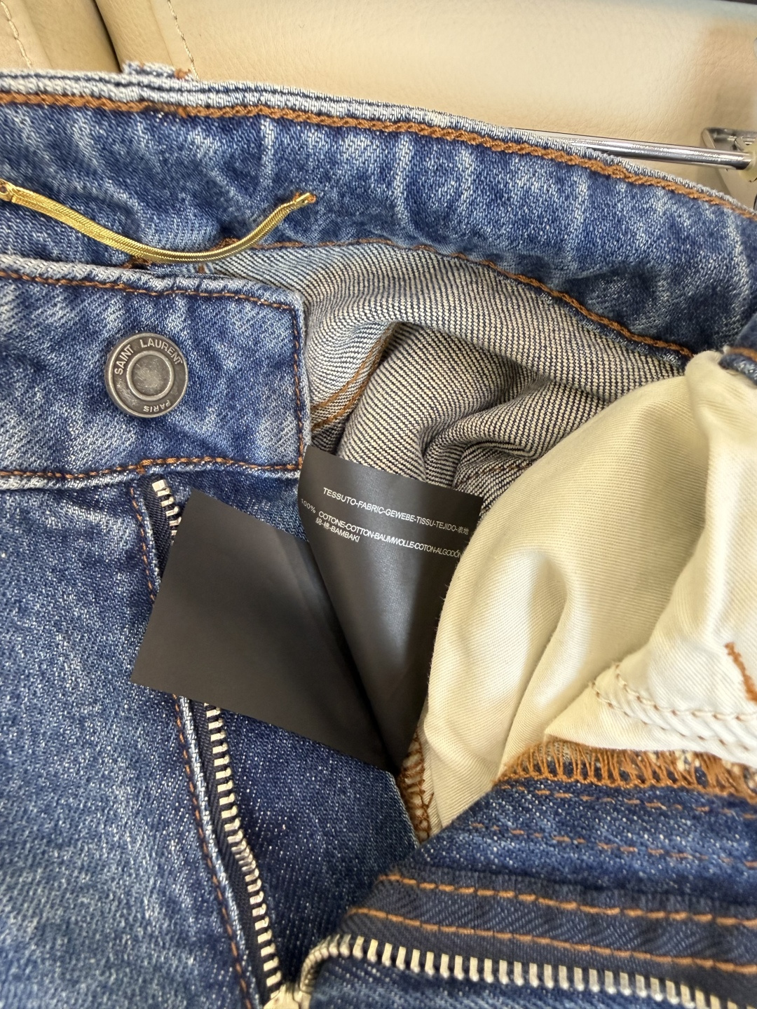 CX0262#新款牛仔裤⚠️工厂特批‼️ YSL 极简风 牛仔棉显瘦牛仔裤  26-30码