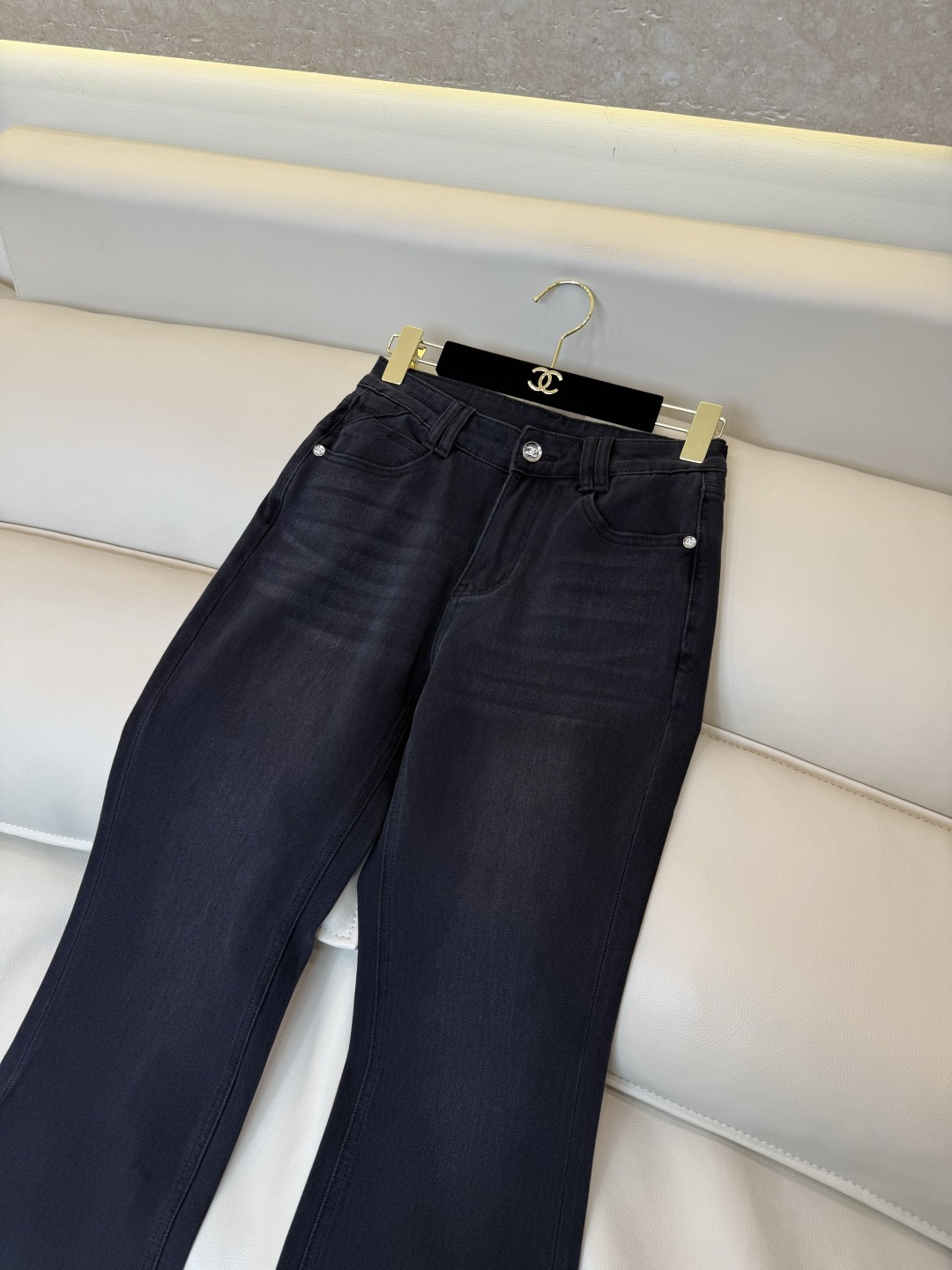 CX0263#新款牛仔裤⚠️工厂特批‼️ 小香 极简风 牛仔棉显瘦牛仔裤  两色 26-30码
