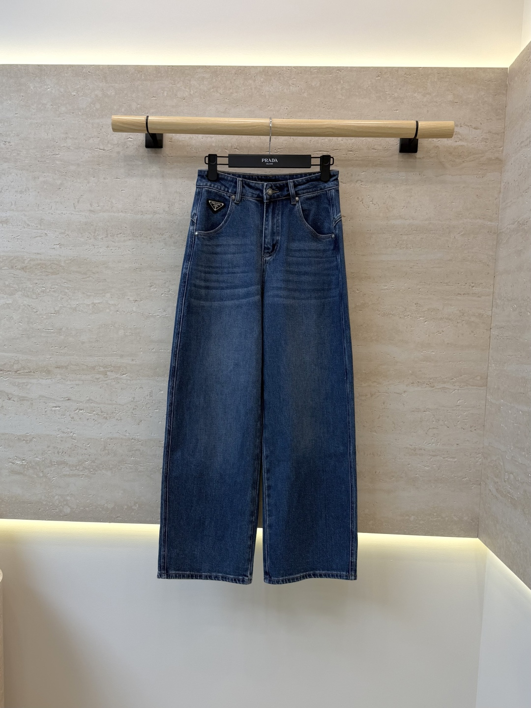 CX0269#新款牛仔裤⚠️工厂特批‼️ PR 三角标 极简风 牛仔棉显瘦牛仔裤  两色 26-30码