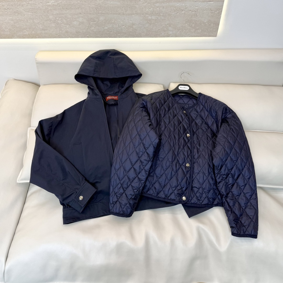 MX720#新款两件套⚠️🌾 max mara  原标高定版 两件套 夹克配51% 羊绒夹袄两件套 均可以 拆开单穿哦 