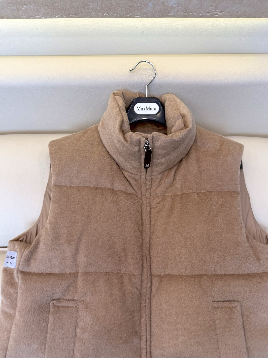 MX716#新款羽绒服⚠️🌾 max mara  原标顶级版 100% 羊绒 内充90% 鹅绒羽绒服马甲 米色/驼色/燕