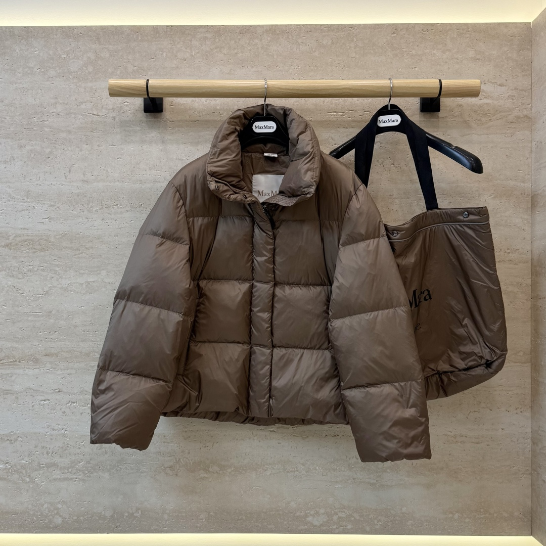 MX708#新款羽绒服🌾 max mara  配原包装 原标顶级版 90% 鹅绒羽绒服  黑色/藏青色/咖色 38/40