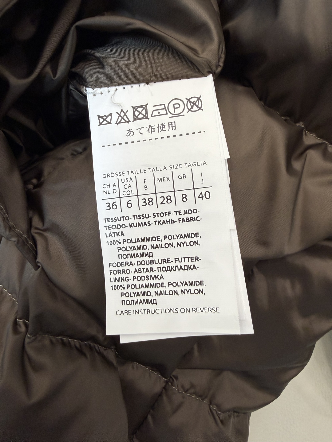 MX705#新款羽绒服🌾 max mara 原标顶级版 90% 鹅绒羽绒服  黑色/银灰色/卡其色/深棕色 38/40/