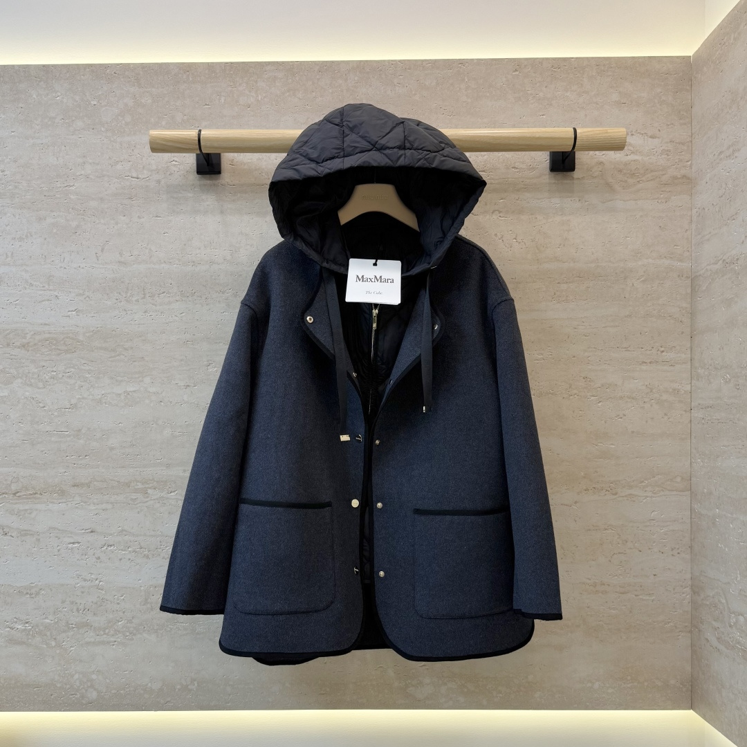 88392#新款羽绒服🌾 Max mara 90%白鹅绒 羽绒马甲 两件套羽绒服 深灰色 浅灰色 38/40/42