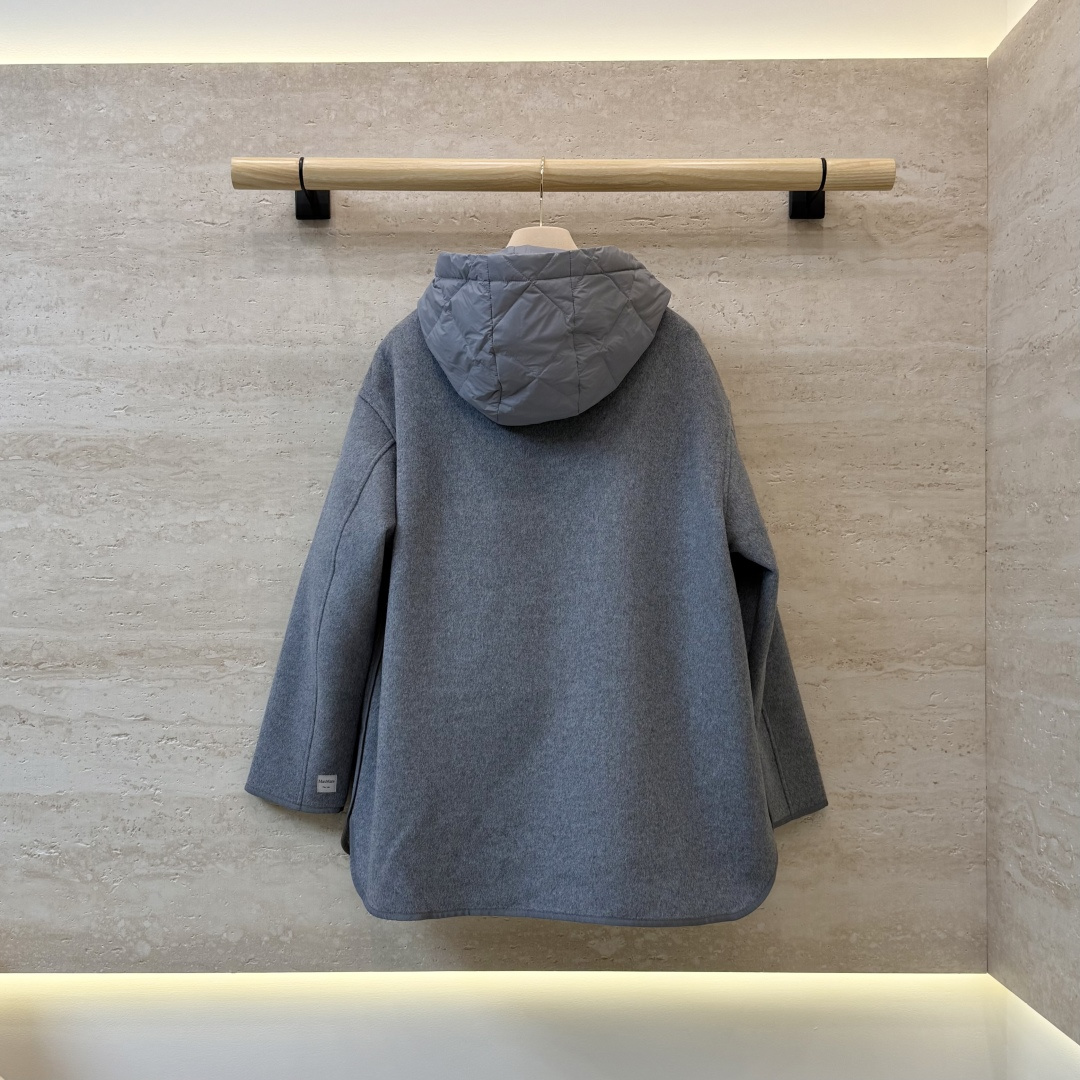 88392#新款羽绒服🌾 Max mara 90%白鹅绒 羽绒马甲 两件套羽绒服 深灰色 浅灰色 38/40/42