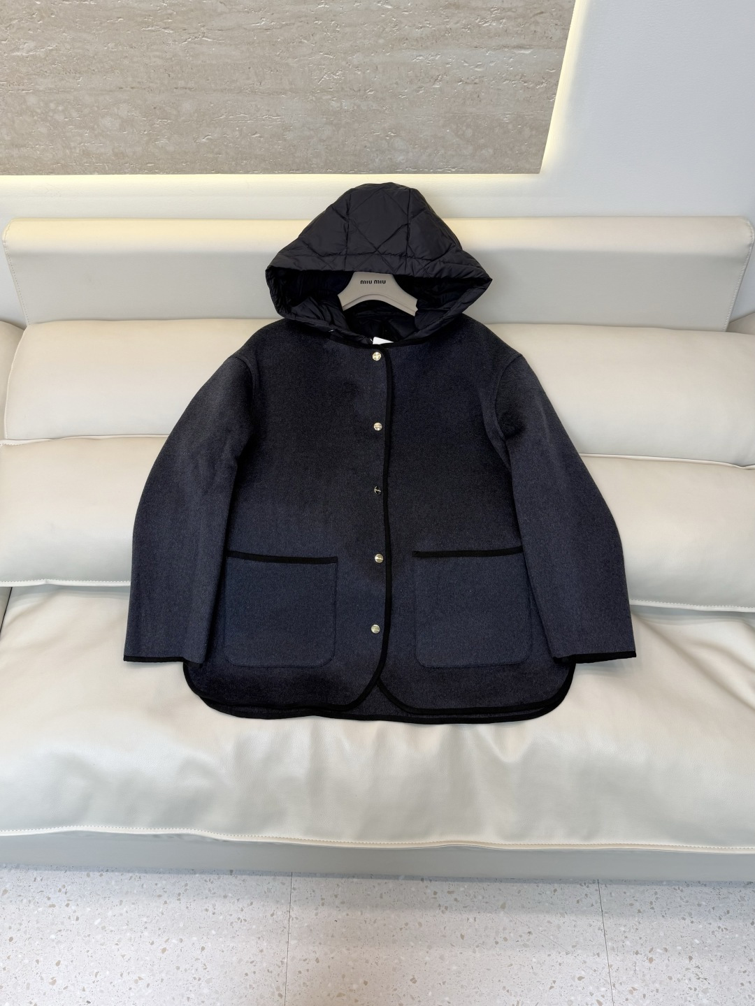 88392#新款羽绒服🌾 Max mara 90%白鹅绒 羽绒马甲 两件套羽绒服 深灰色 浅灰色 38/40/42