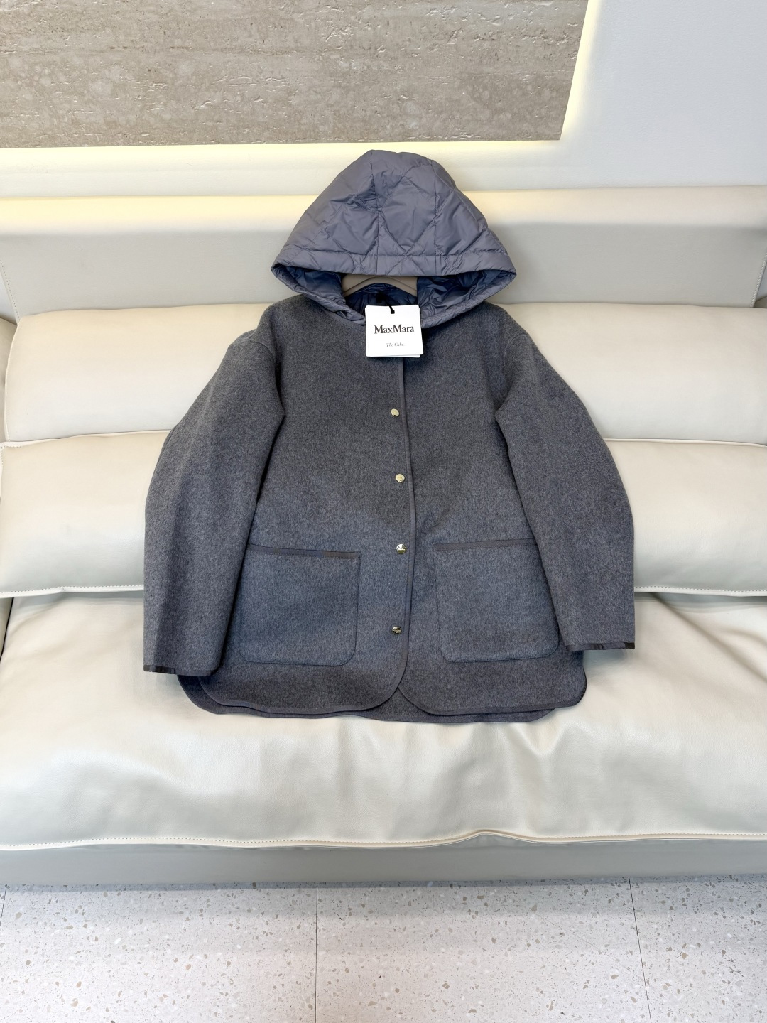 88392#新款羽绒服🌾 Max mara 90%白鹅绒 羽绒马甲 两件套羽绒服 深灰色 浅灰色 38/40/42
