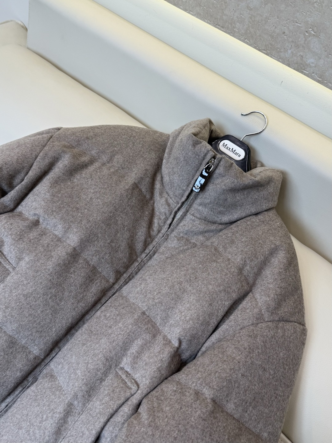 MX717#新款羽绒服🌾 max mara  原标顶级版 100% 羊绒 内充90% 鹅绒羽绒服 咖色/燕麦色/灰色 3