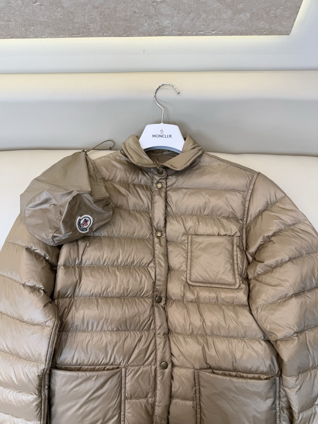 #新款羽绒服🌾 Moncler 收纳袋 90% 白鹅绒 保暖 羽绒服 三色 SML