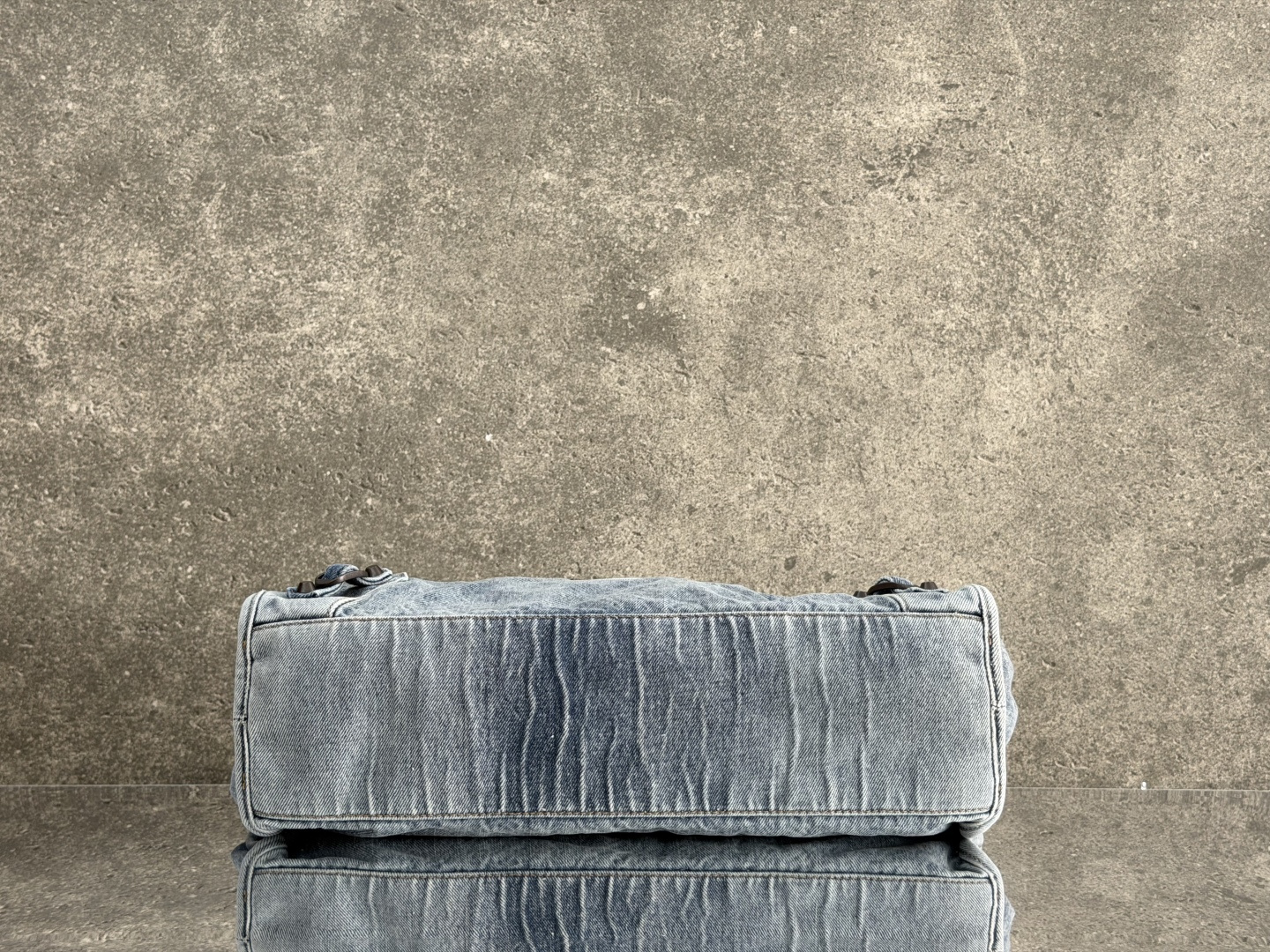 Balenciaga Style Black Denim Shoulder Bag style reference detail image 4 from source 776303