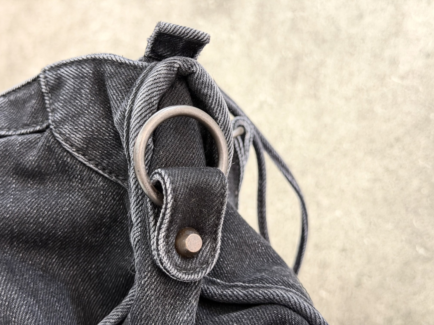 Balenciaga Style Black Denim Shoulder Bag style reference detail image 7 from source 776304