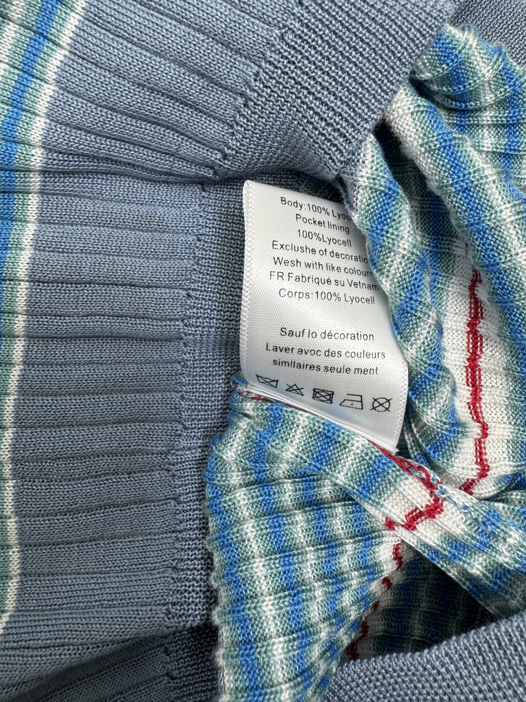 High Quality Women’s Clothes: Striped Knit Short Sleeve Cotton Tops - 图片 8