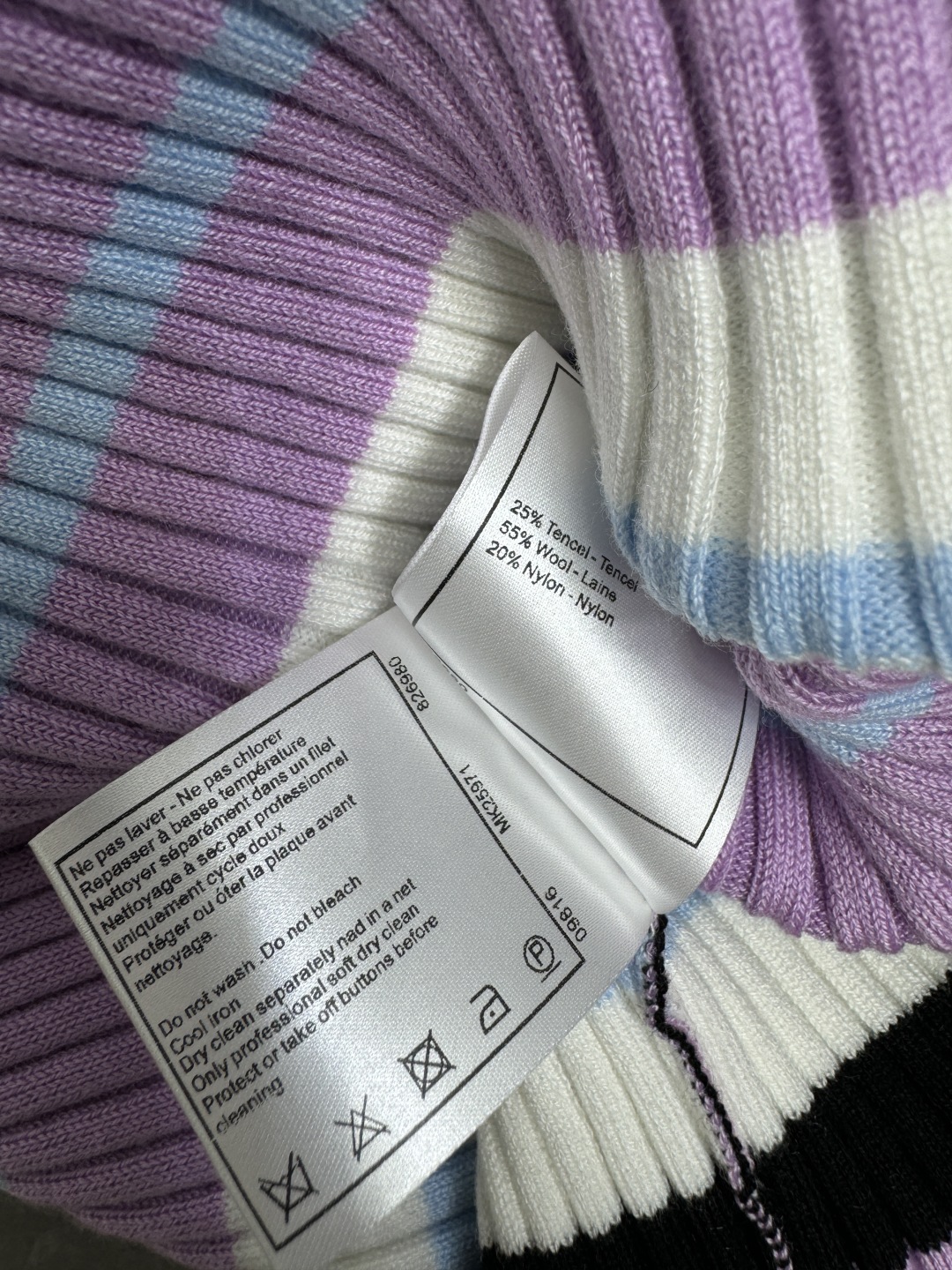 Chanel 2025 Spring/Summer Striped Knit Short Sleeve Top - High Quality 10 cmp i1746029435741 5165 0 8