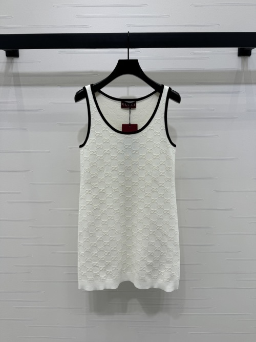 Gucci Jacquard Knit Mini Dress With Double G Motif - Spring/Summer 2025 1 Gucci Jacquard Knit Mini Dress With Double G Motif - Spring/Summer 2025