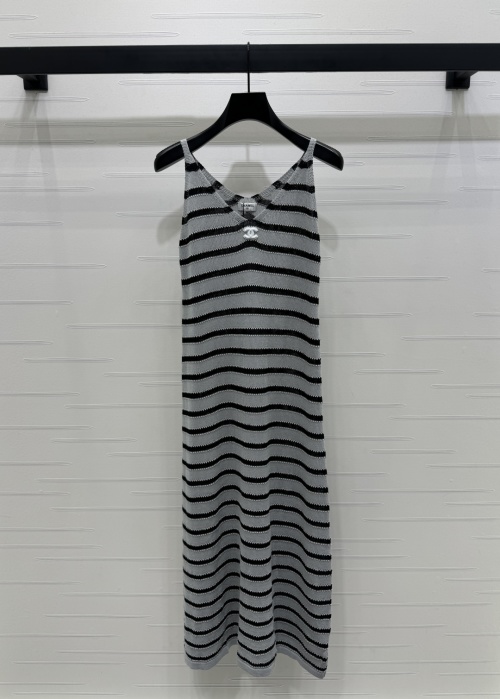 Chanel Striped Knit Tank Dress - Soft, Comfortable, and Stylish for Daily Wear 1 Chanel Striped Knit Tank Dress - Soft, Comfortable, and Stylish for Daily Wear