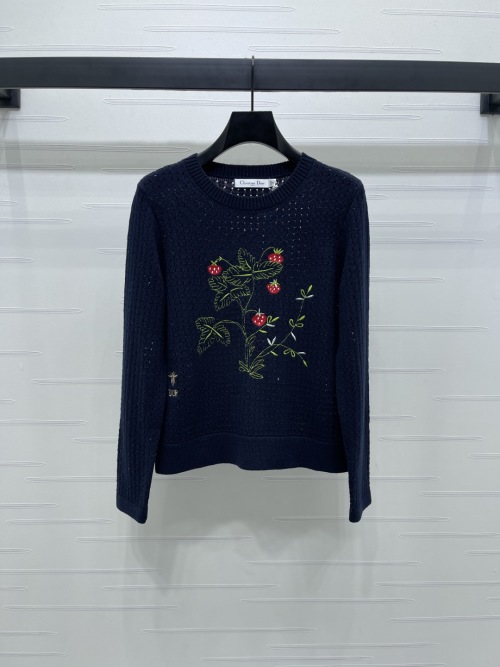 Dior 2025 Early Autumn Strawberry Pattern Knitted Sweater, High-End Quality 1 Dior 2025 Early Autumn Strawberry Pattern Knitted Sweater, High-End Quality