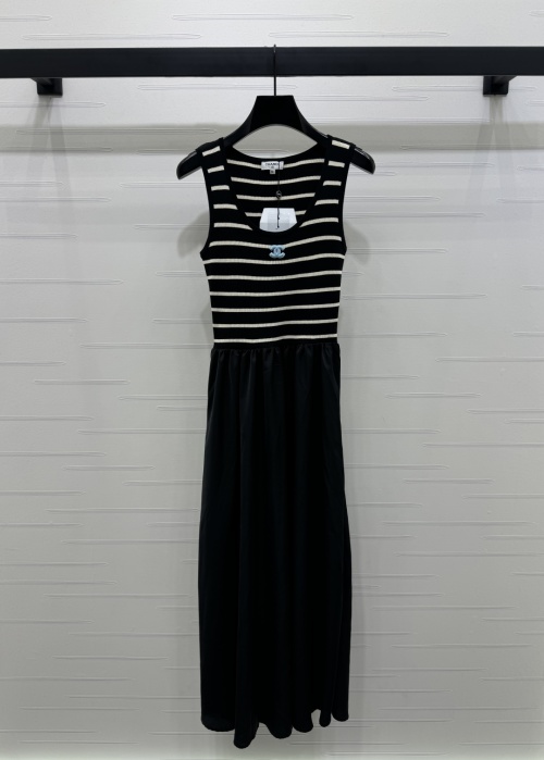 Chanel Striped Knit Tank Dress - Chic, Comfortable, and Figure-Flattering 1 Chanel Striped Knit Tank Dress - Chic, Comfortable, and Figure-Flattering