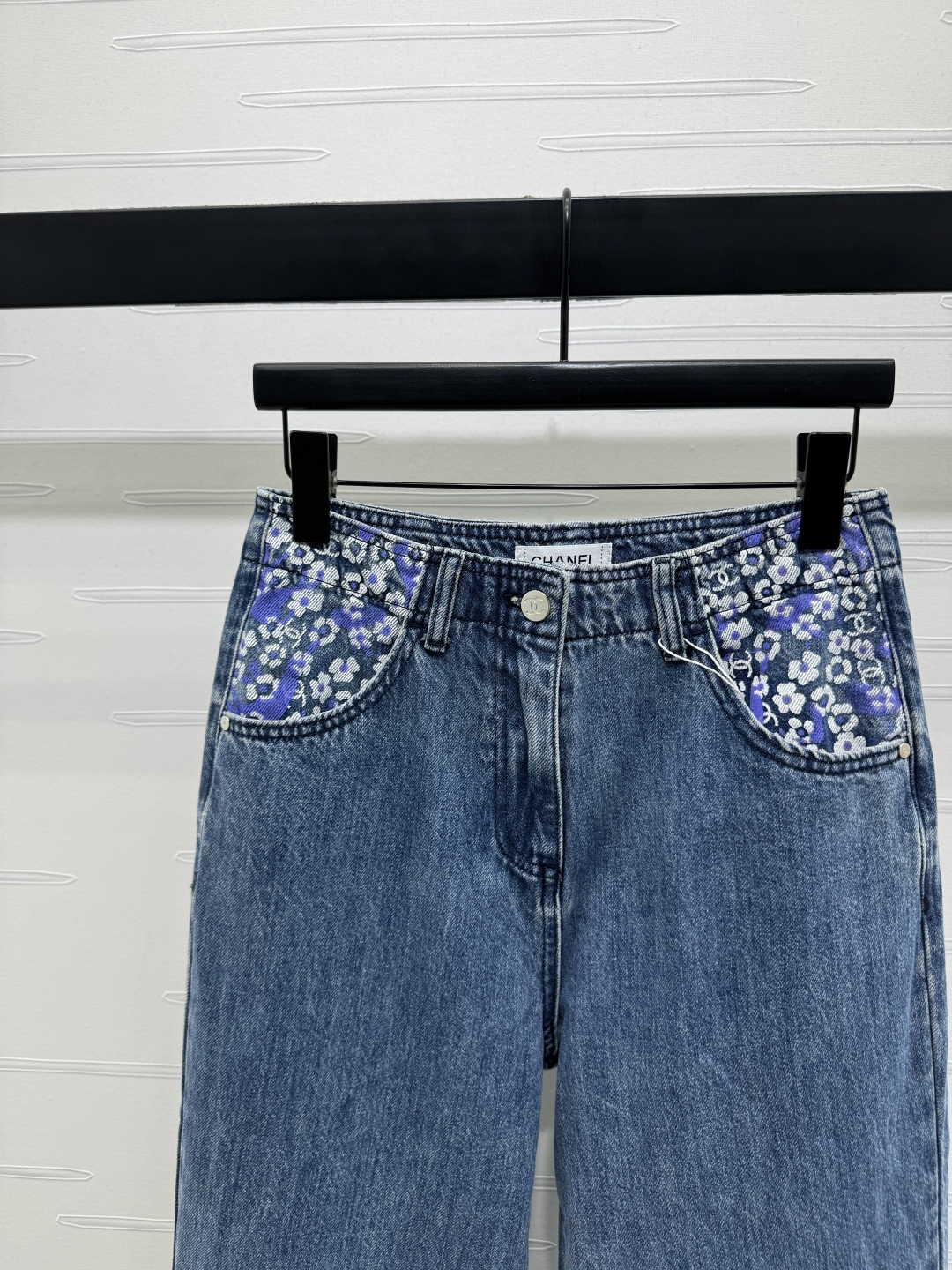 “2025 Fall Women’s Suit: Customized Cotton Jeans with High Waist and Wide Legs | High-Quality Fashion” - 图片 3
