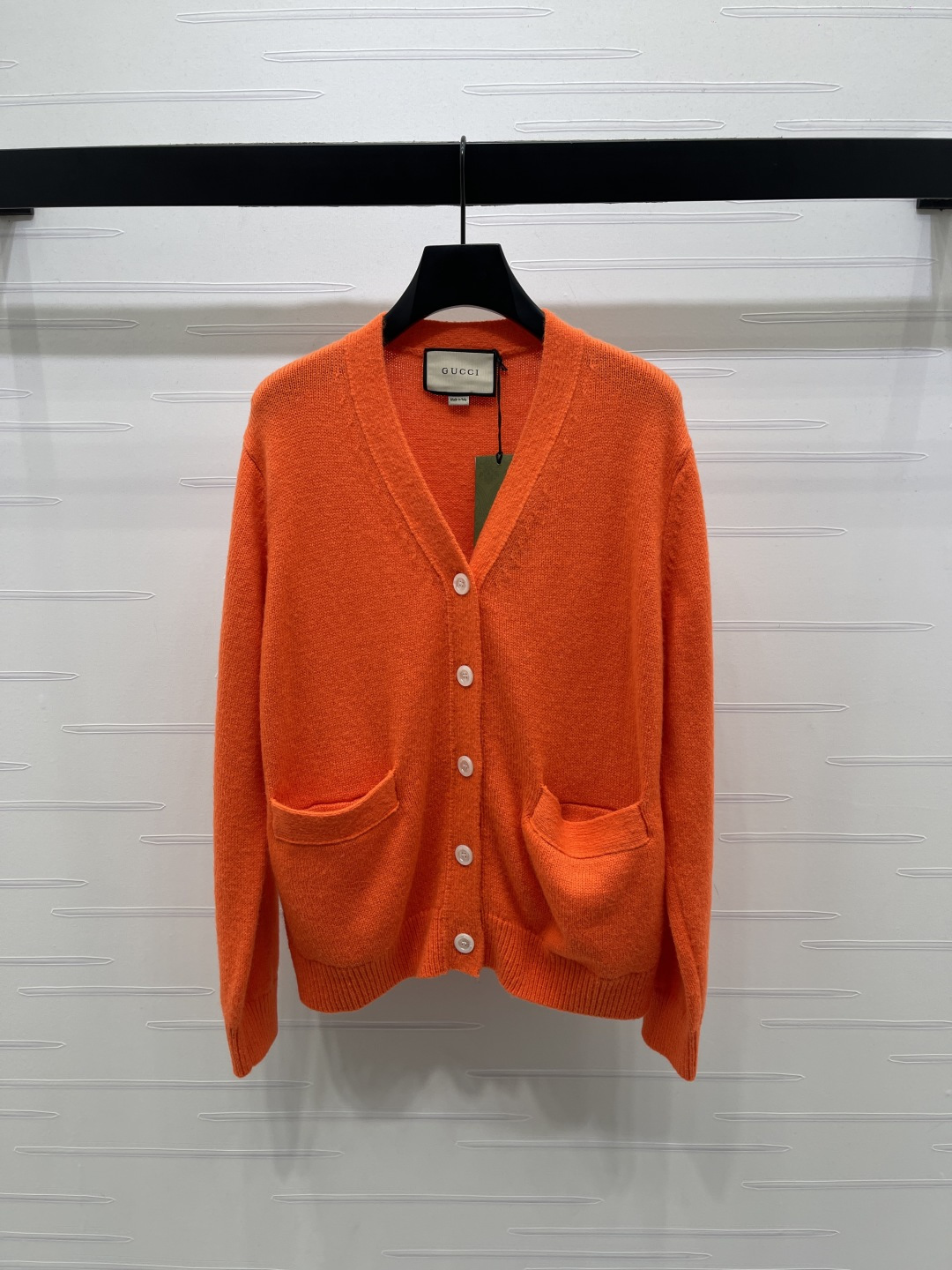 Gucci Orange Button Cardigan