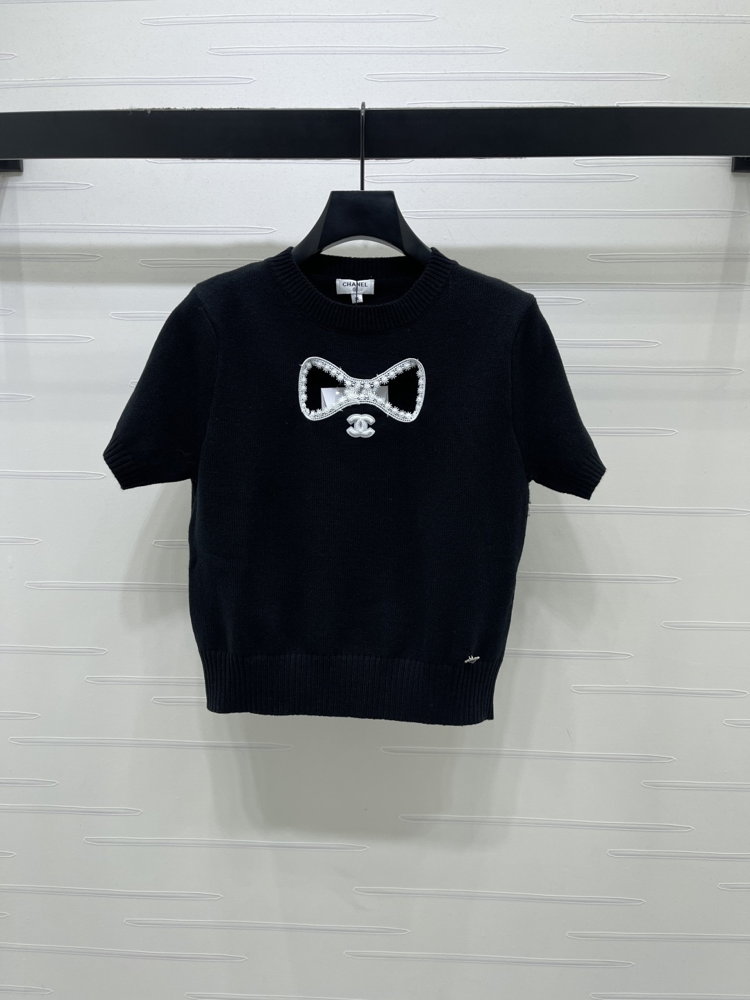 샤넬 여성 2026SS 리본 크루넥 반팔 니트 레플리카 19030 Chanel Women T Shirt