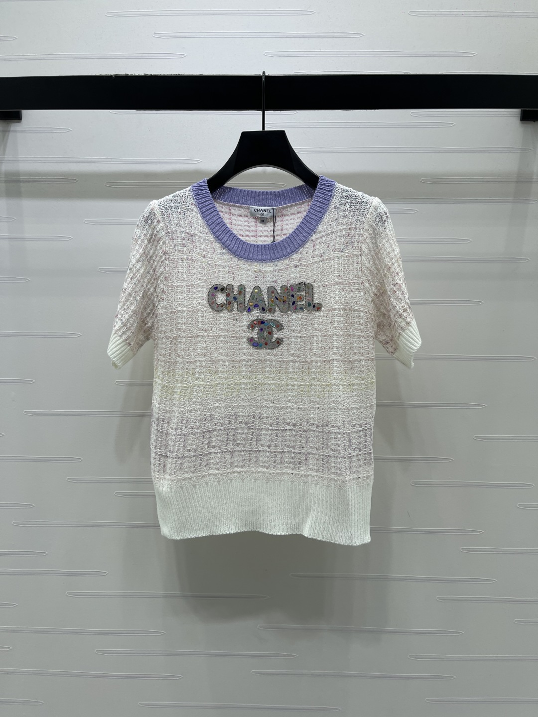 샤넬 여성 크루넥 반팔 니트 레플리카 19047 Chanel Women T Shirt