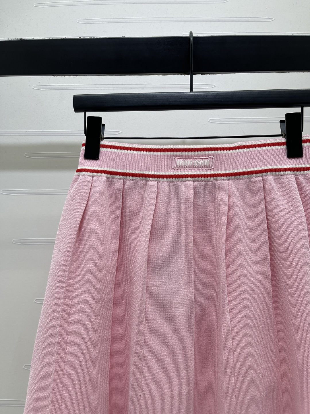 미우미우 니트 플리츠 미니스커트 상세 이미지 3