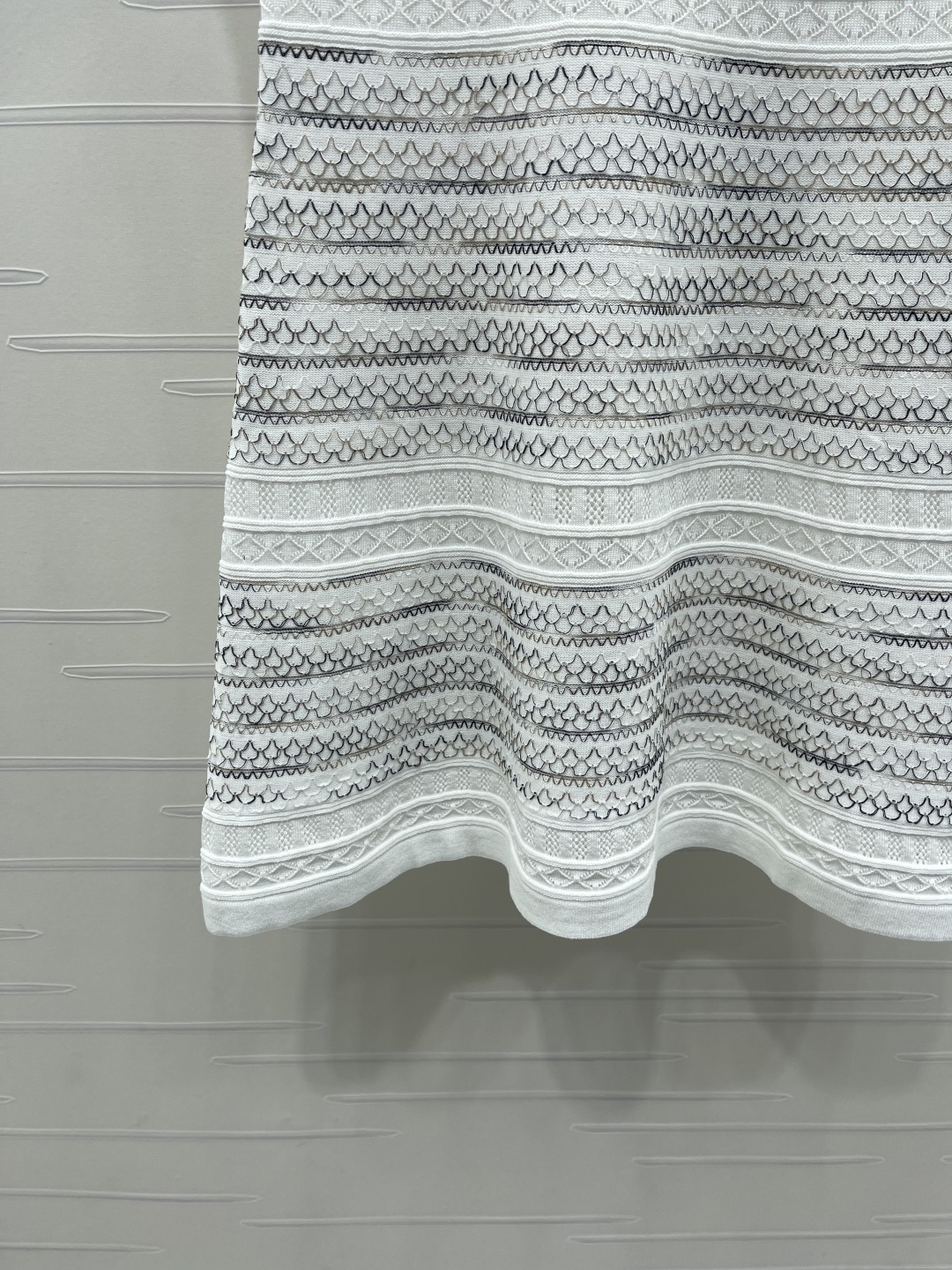 Chanel Hollow Knit Sleeveless A-line Mini Dress