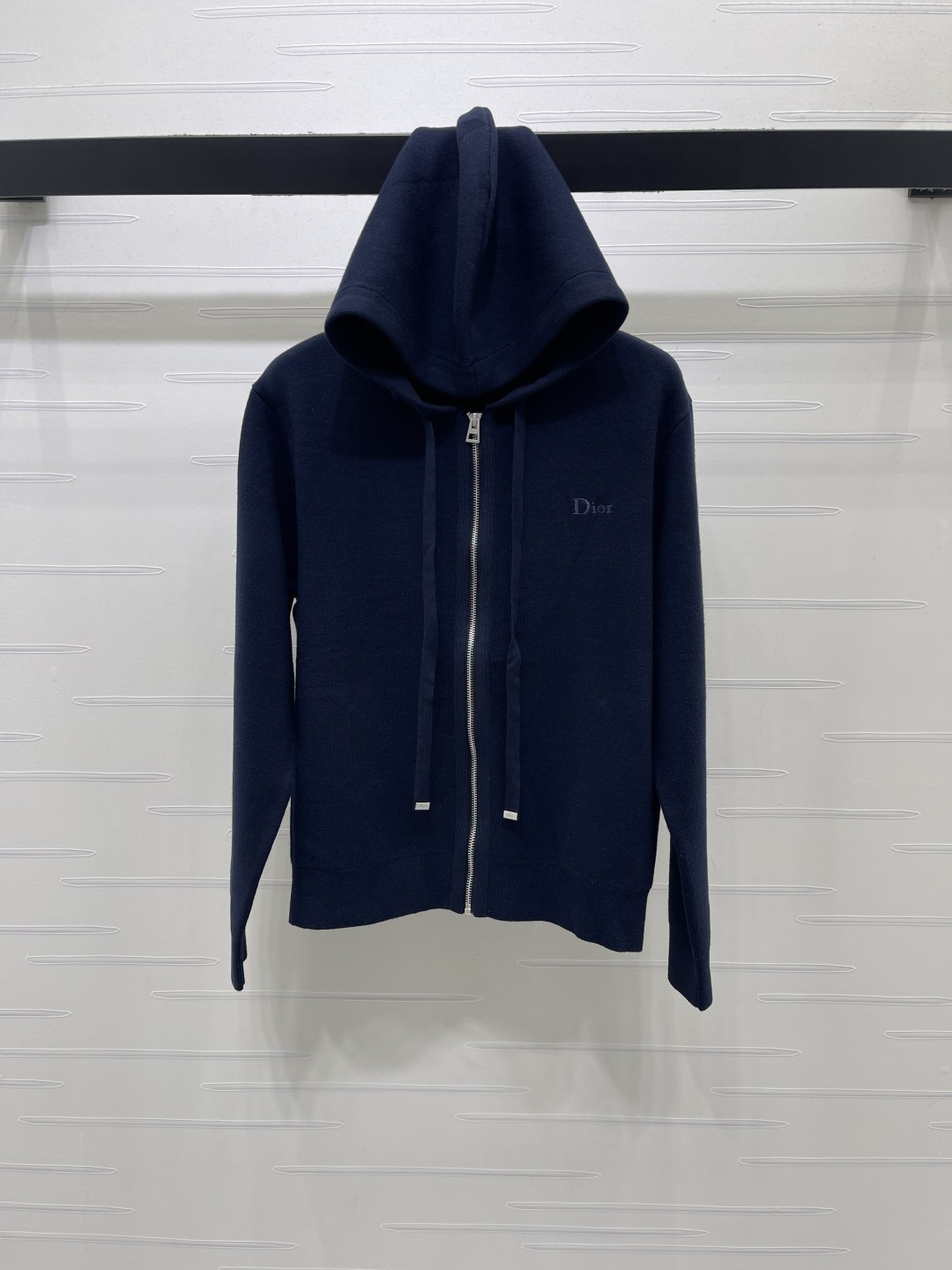 DIOR Navy Logo Embroidery Knit Tracksuit Set