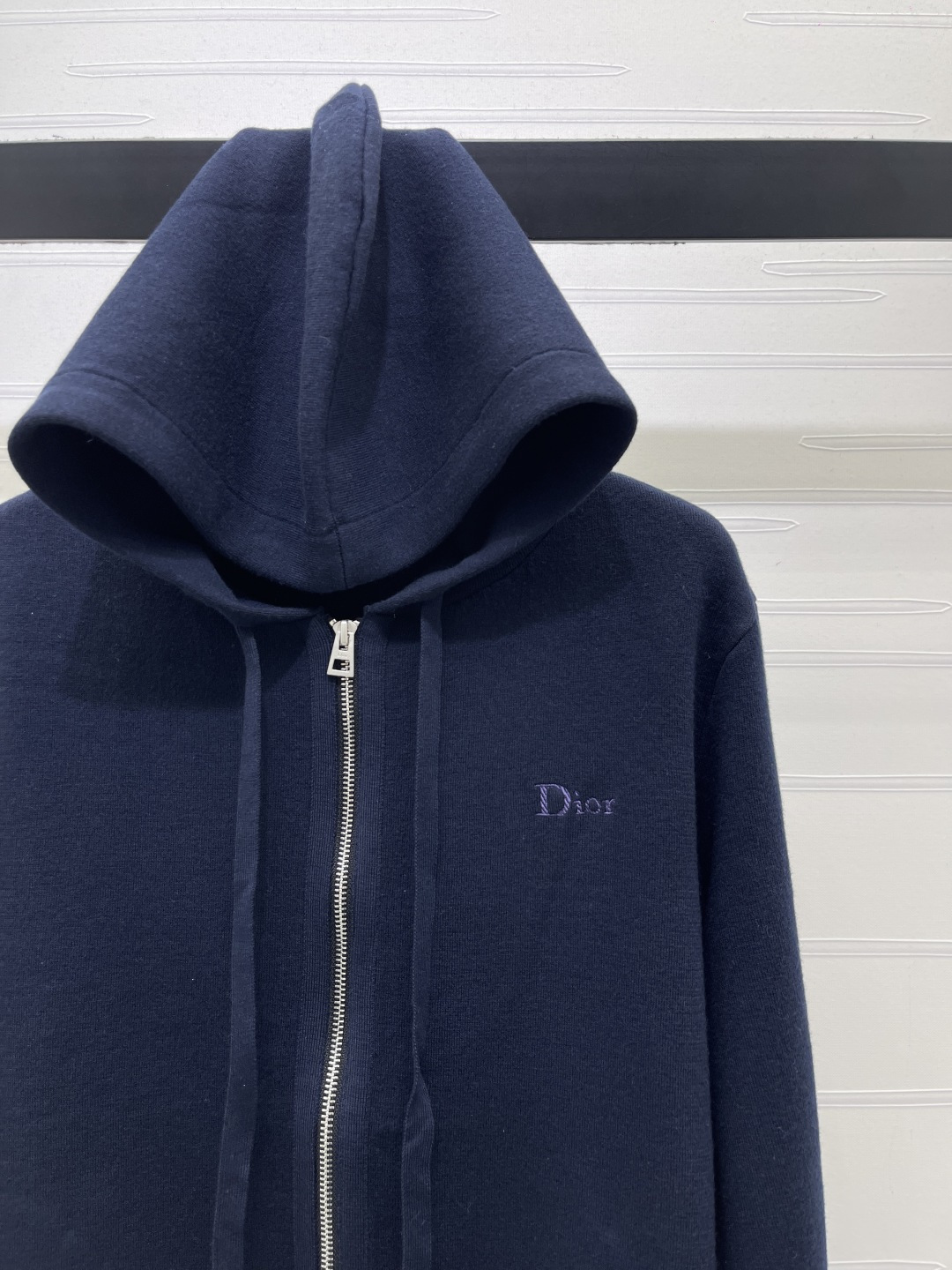 DIOR Navy Logo Embroidery Knit Tracksuit Set