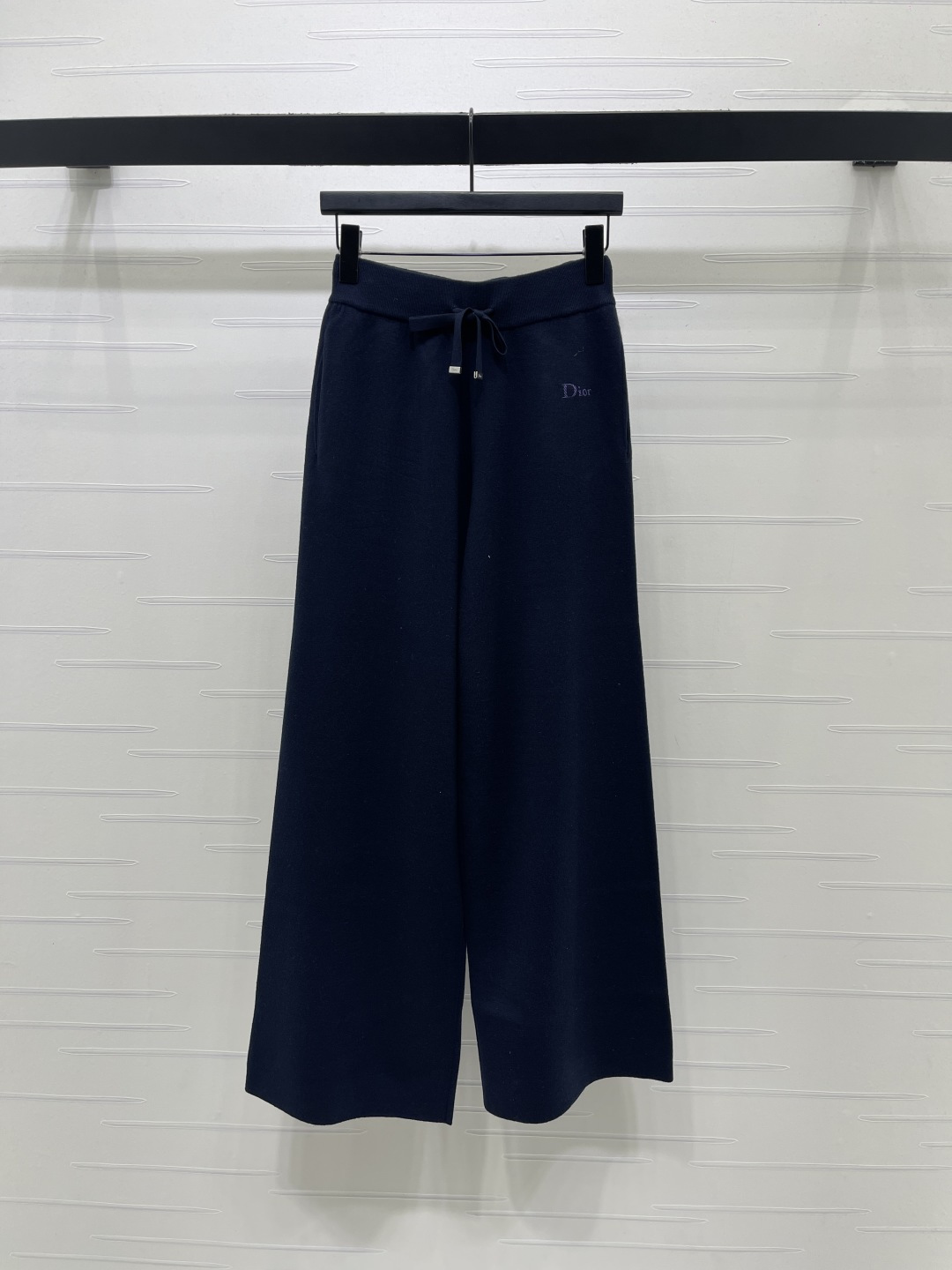 DIOR Navy Logo Embroidery Knit Tracksuit Set