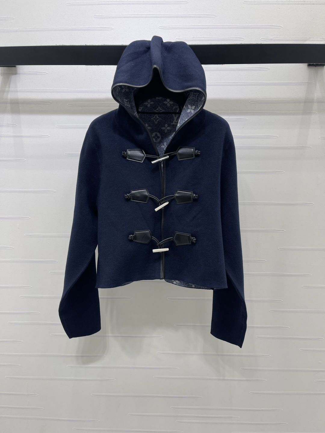 Louis Vuitton Navy Hooded Toggle Jacket