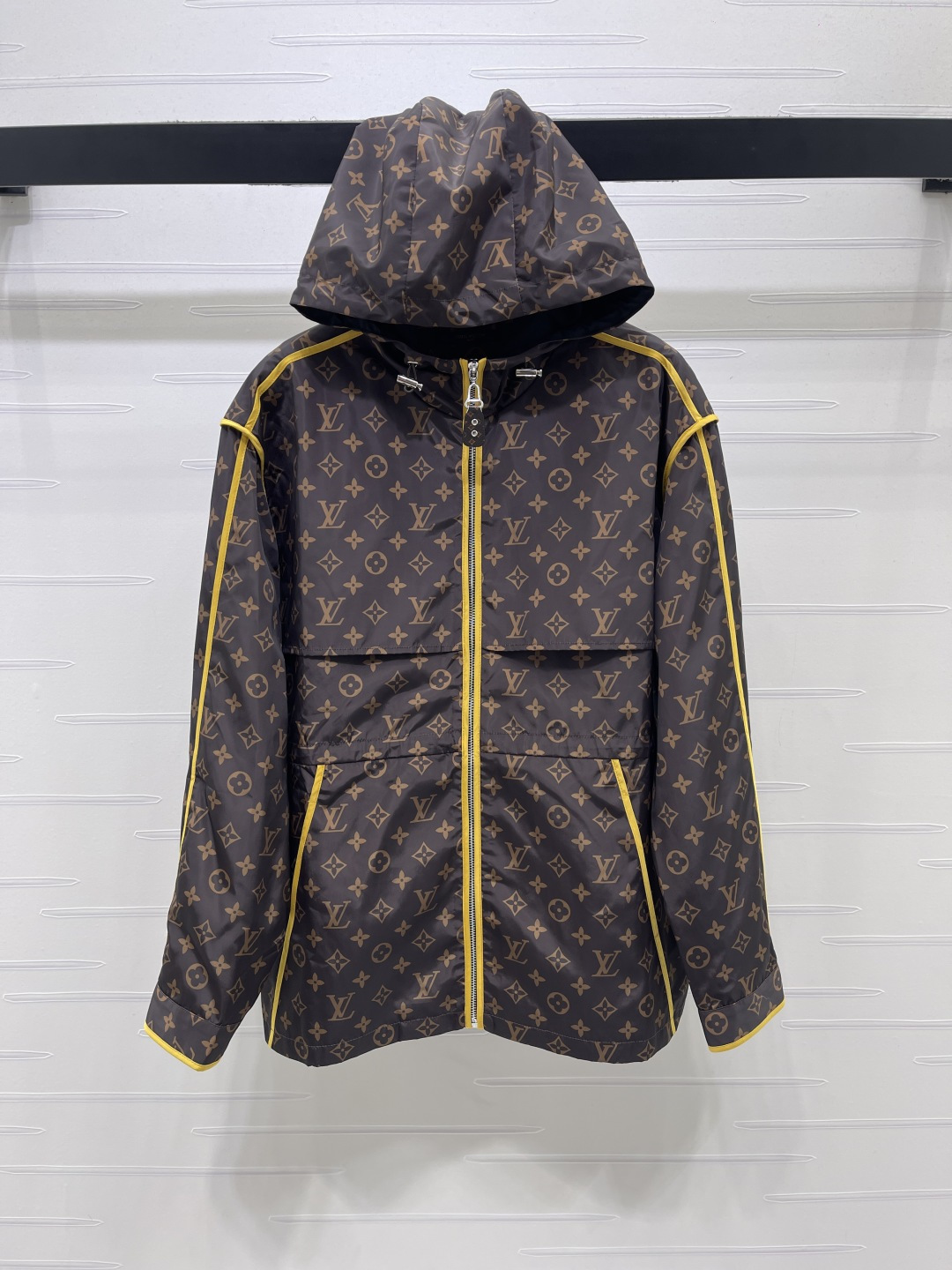 louis vuitton monogram nylon hooded jacket