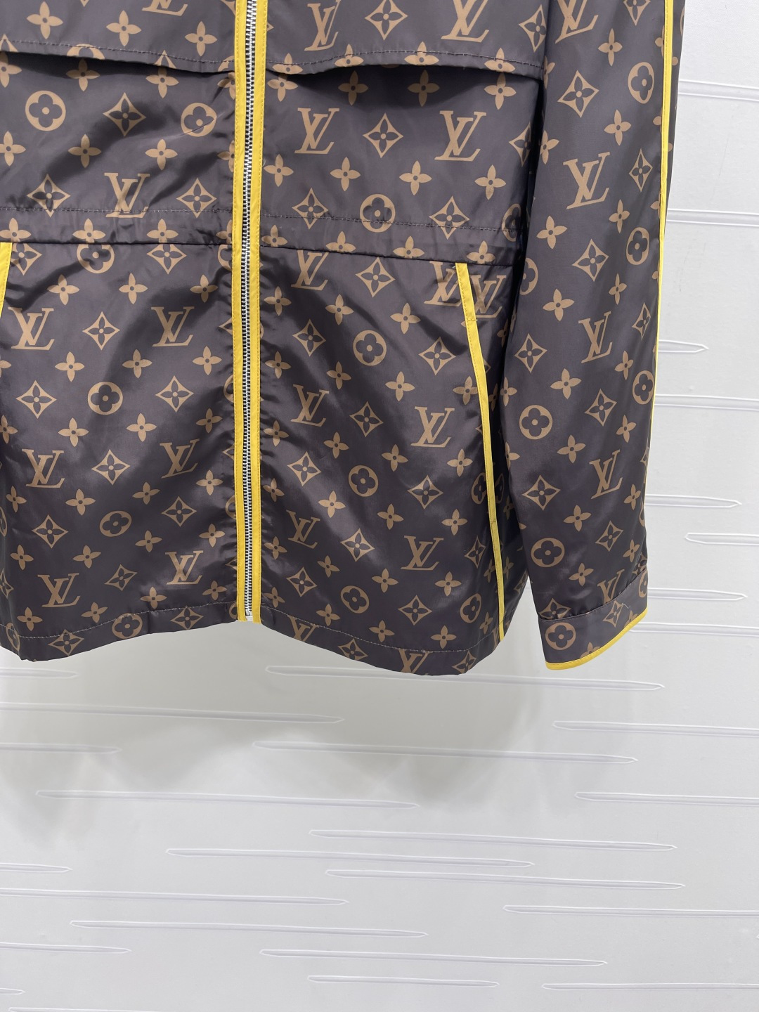 louis vuitton monogram nylon hooded jacket