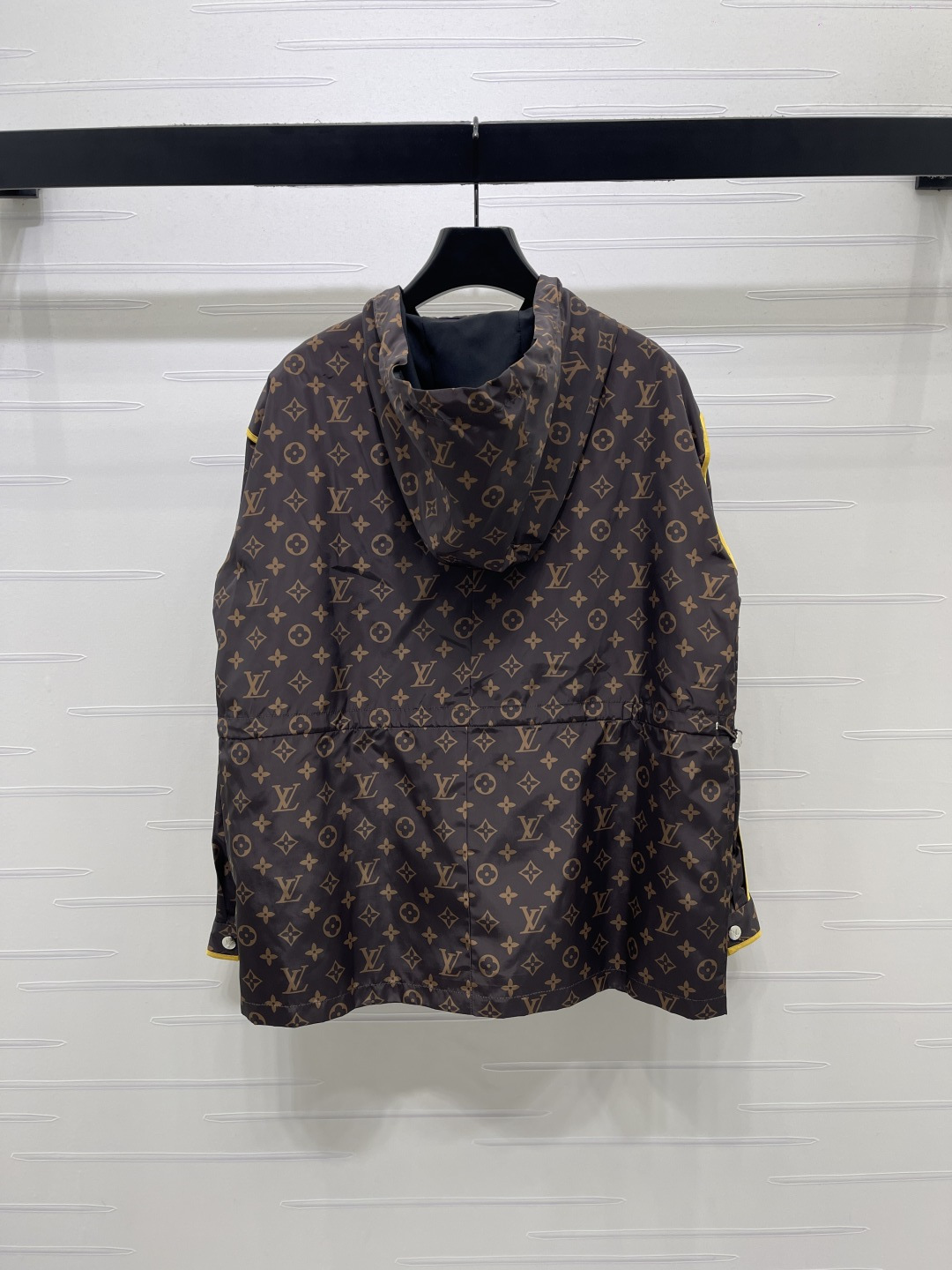 louis vuitton monogram nylon hooded jacket