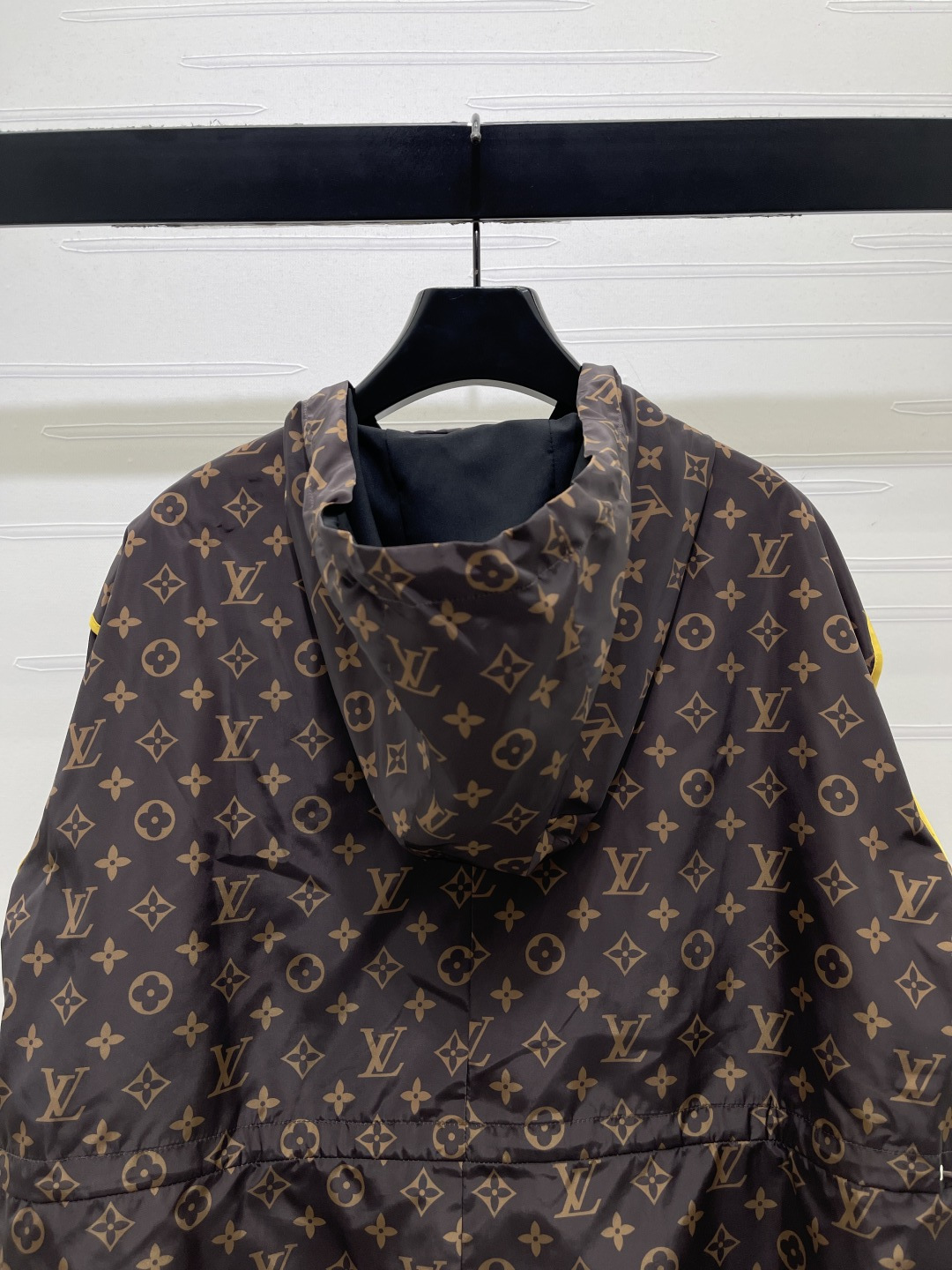 louis vuitton monogram nylon hooded jacket