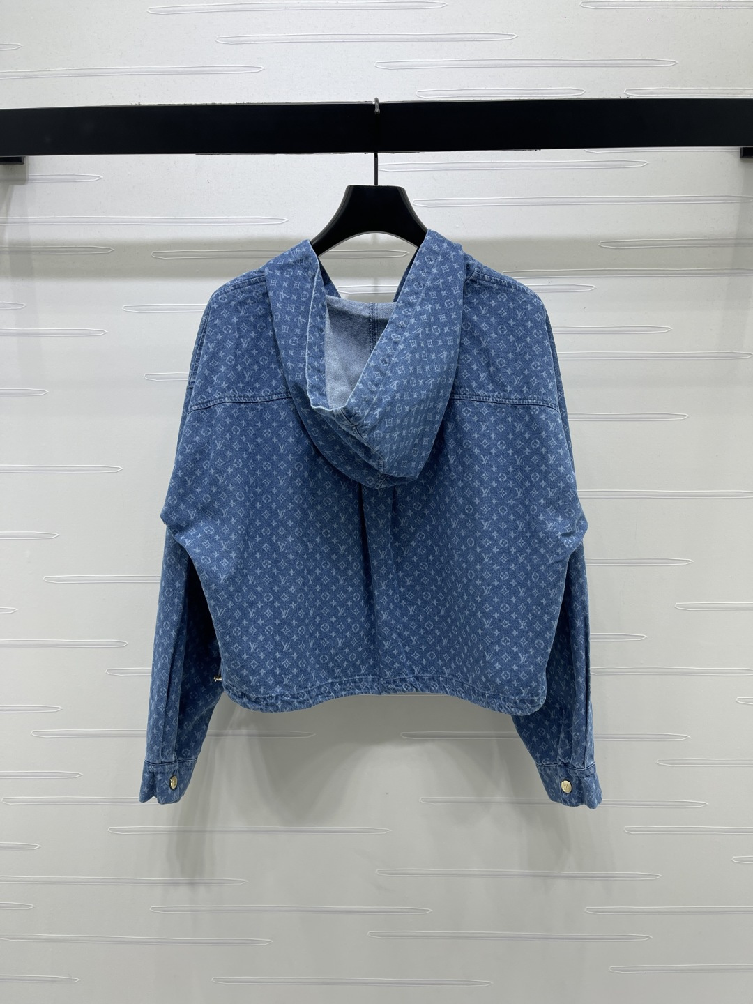 louis vuitton monogram denim zip hoodie