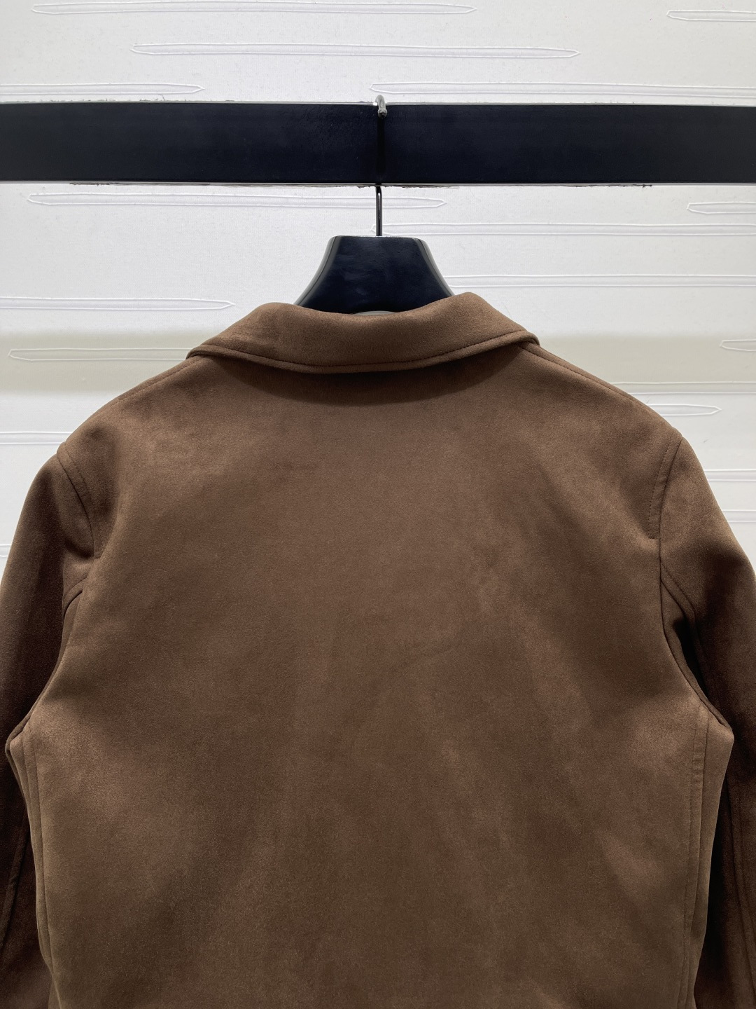 louis vuitton belted suede biker jacket