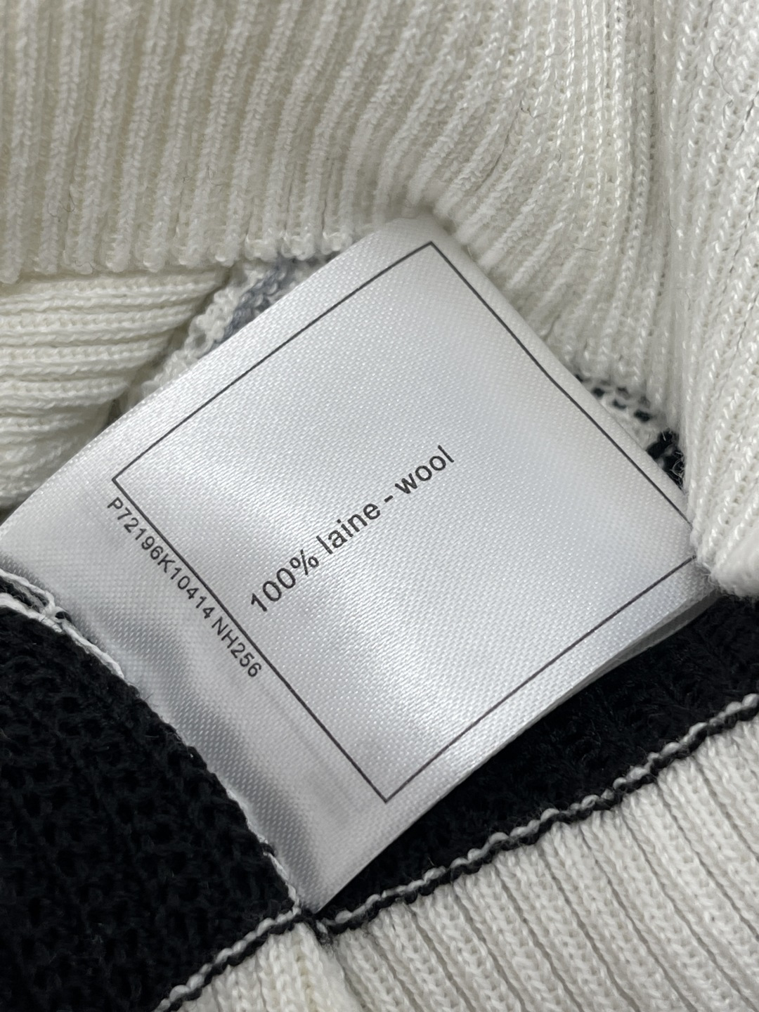 chanel double c striped knit sweater