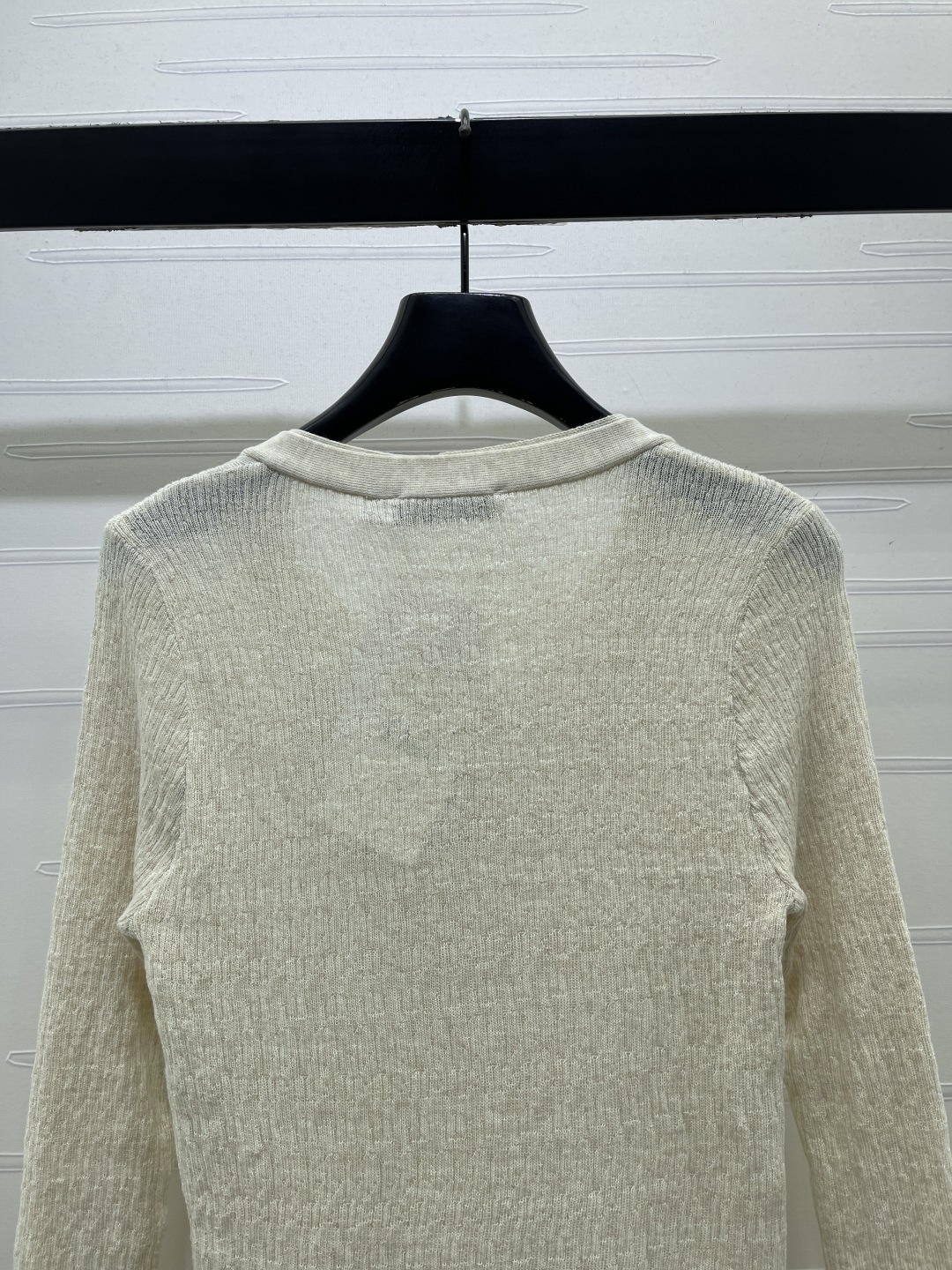 V-Neck Button Detail Sweater